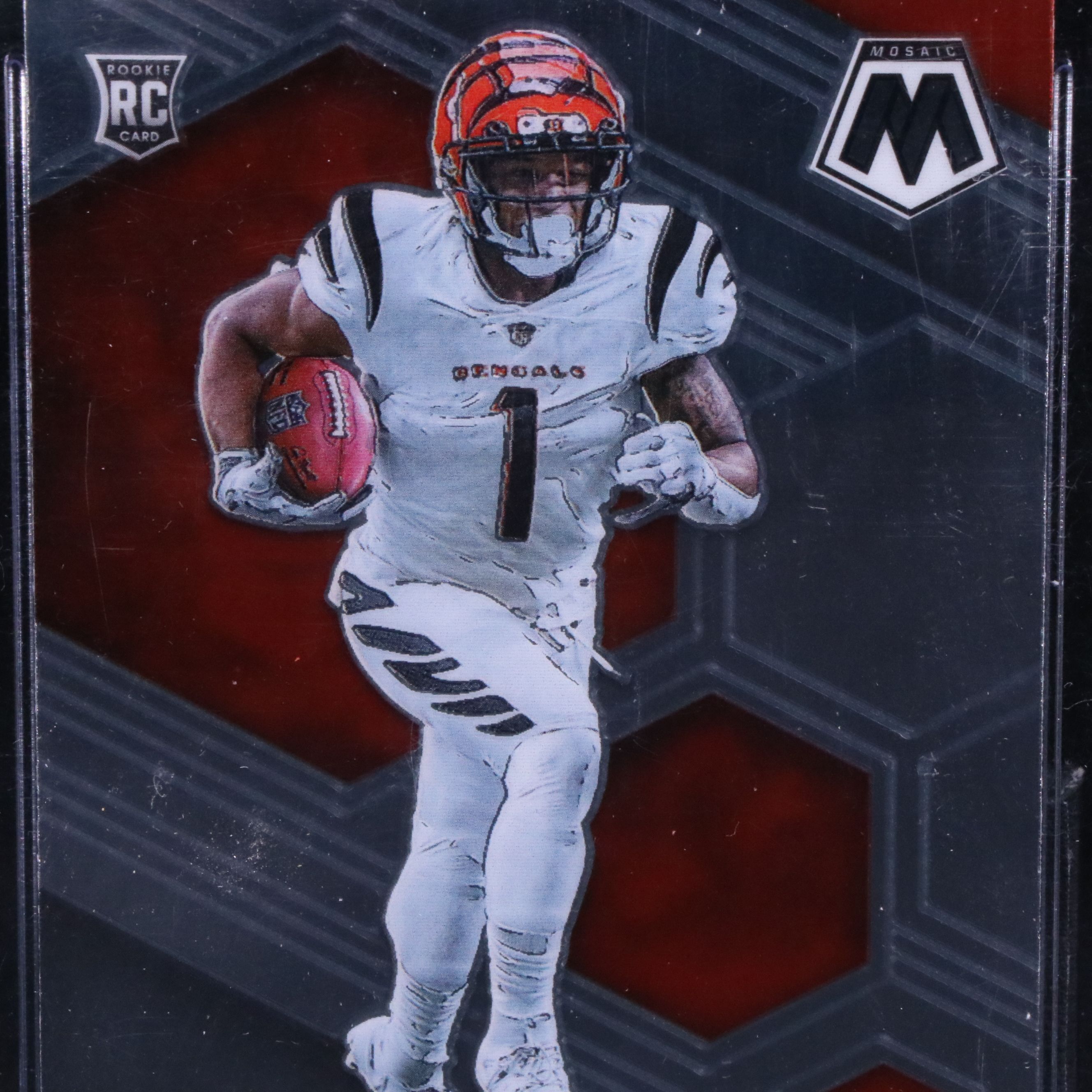 2021 Mosaic Ja’Marr Chase Cincinnati Bengals Rookie Card Graded CSG 10