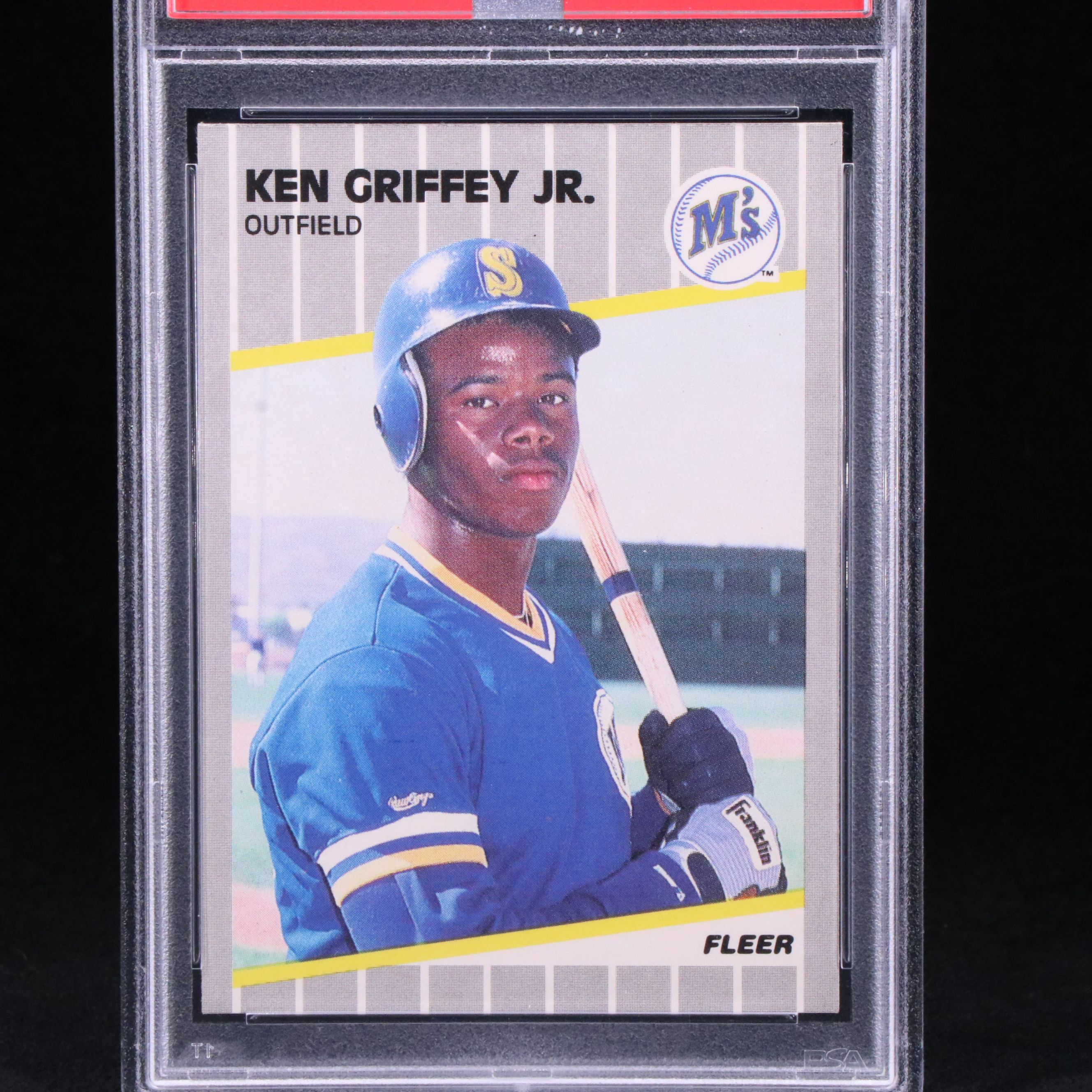 1989 Fleer Ken Griffey Jr. Rookie Baseball Card Graded PSA 9