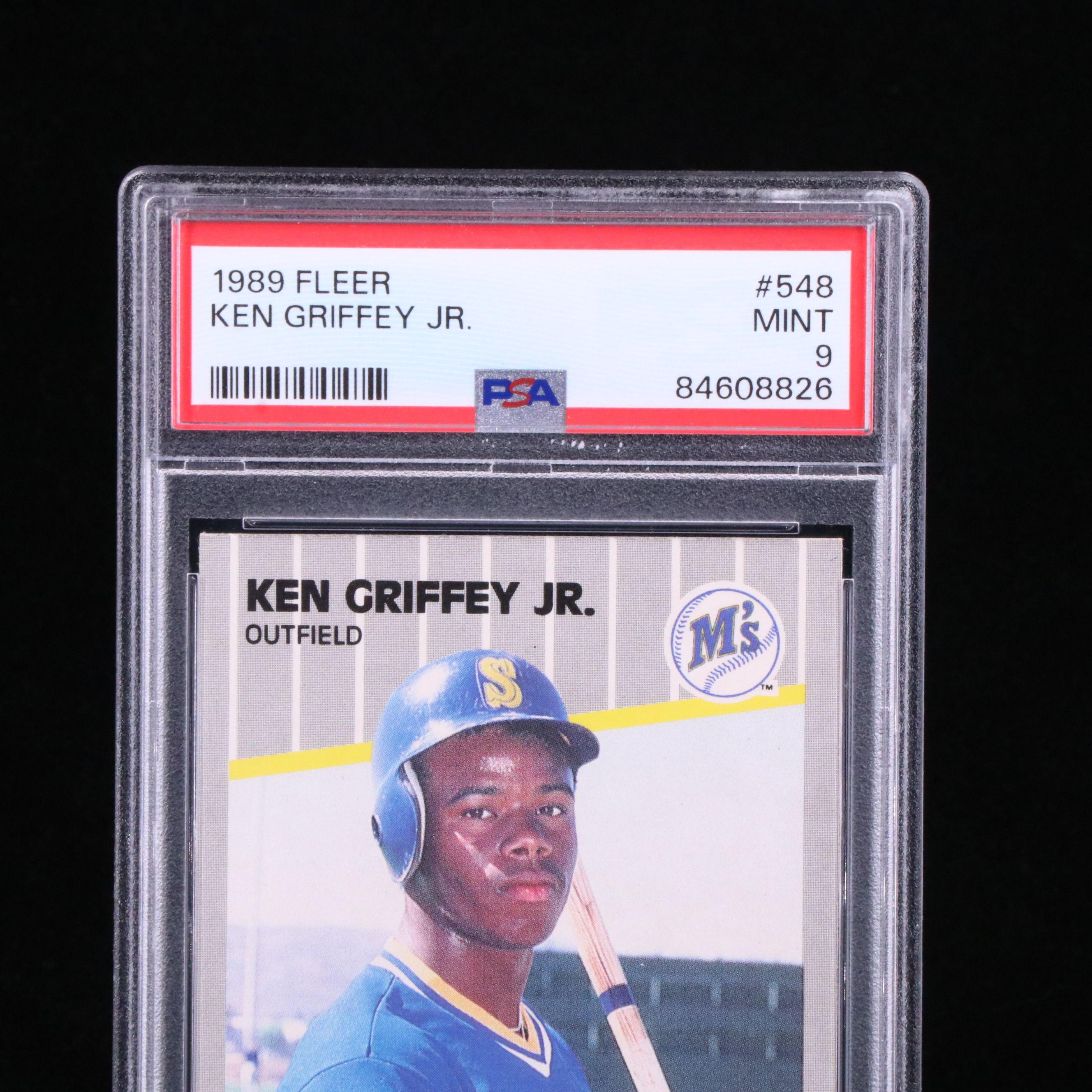 1989 Fleer Ken Griffey Jr. Rookie Baseball Card Graded PSA 9