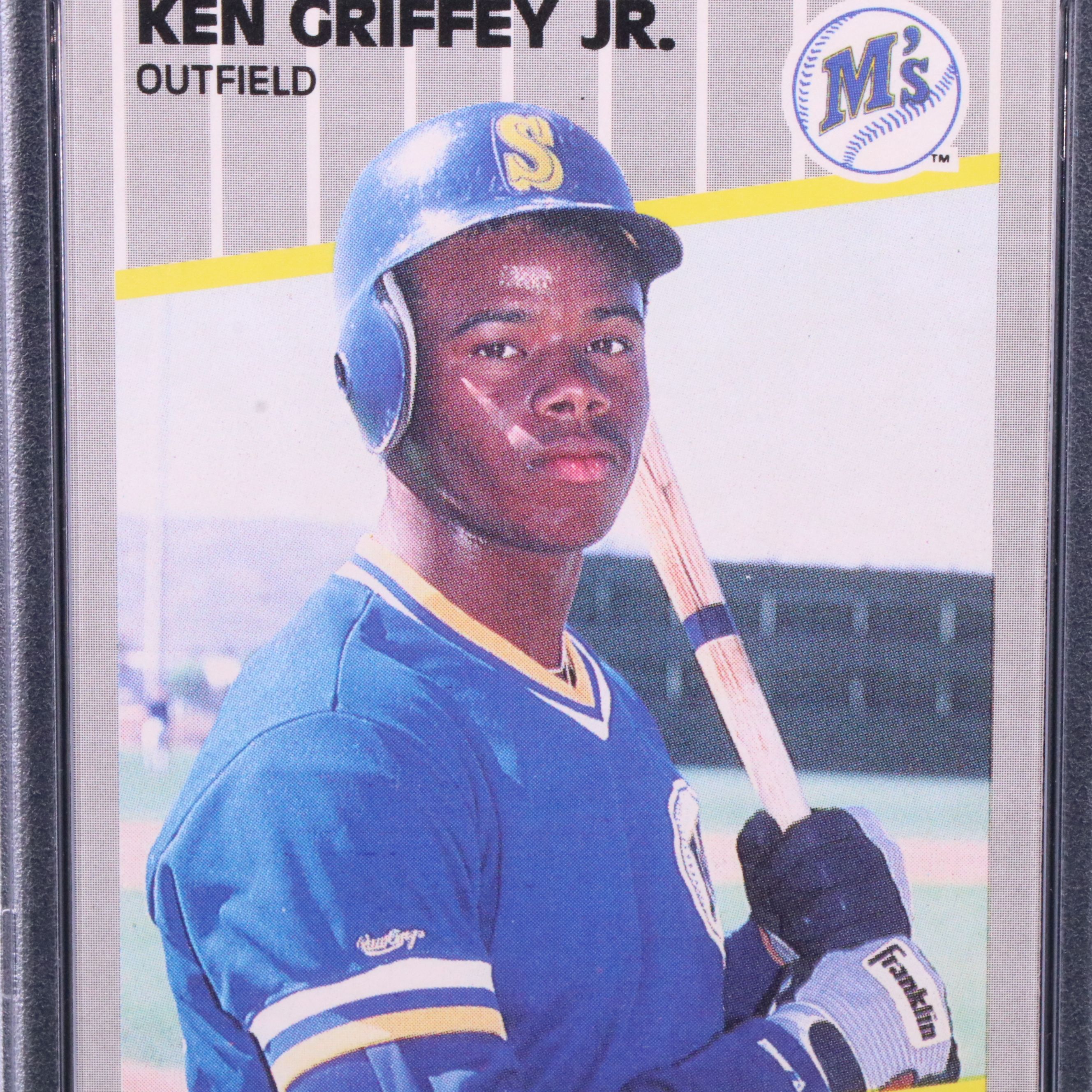 1989 Fleer Ken Griffey Jr. Rookie Baseball Card Graded PSA 9