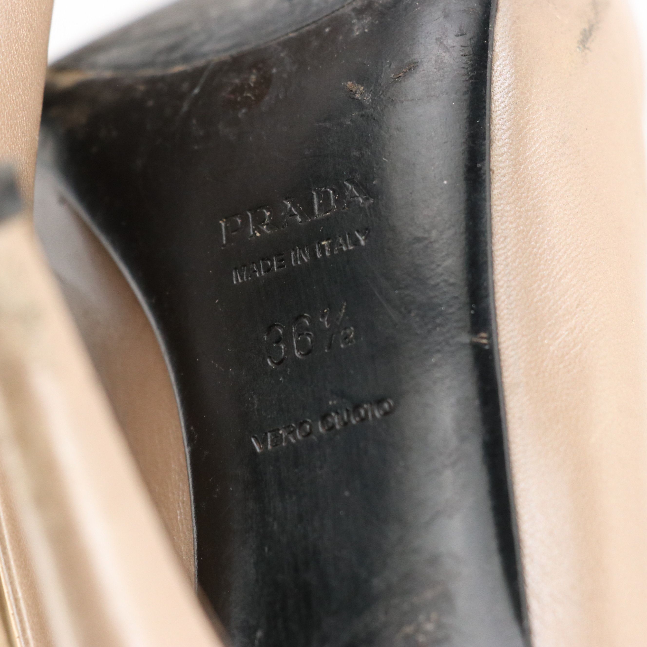Prada Leather Pumps and Miu Miu Patent Leather Pumps