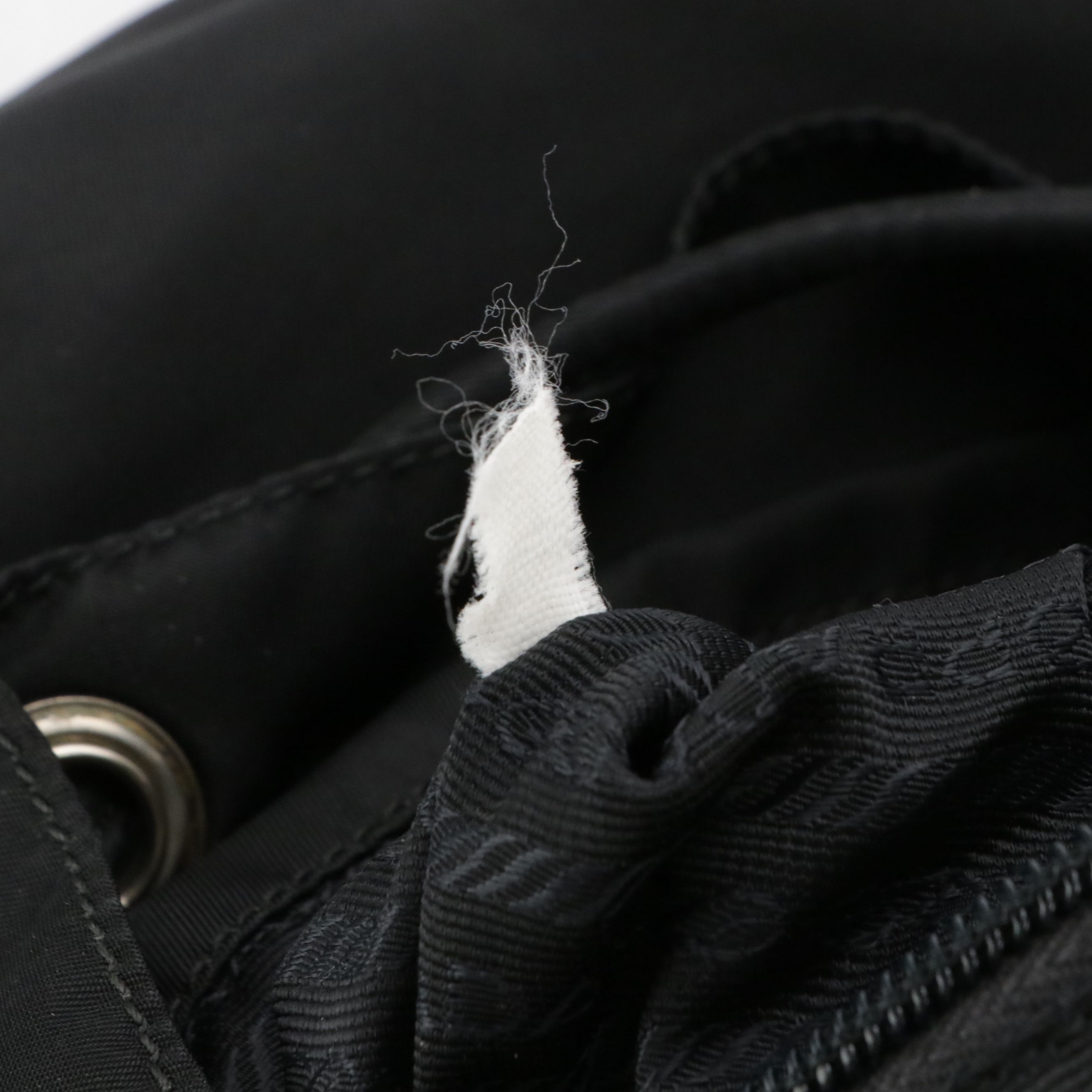 Prada Double Pocket Rucksack Backpack in Black Tessuto Nylon and Leather