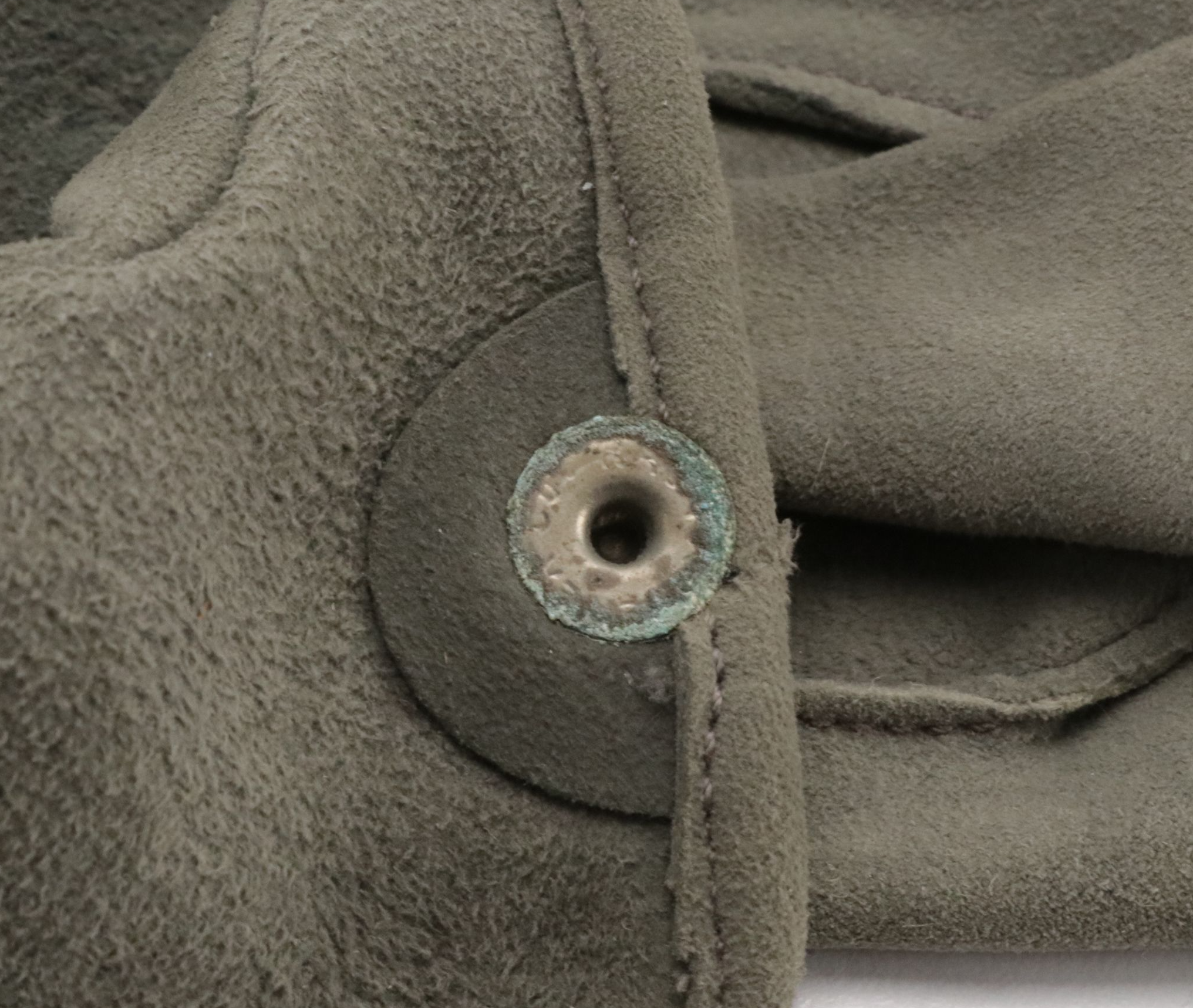 BSA Red Wool Beret, Moroccan Leather Gloves, and Floppy Velvet Bucket Hat