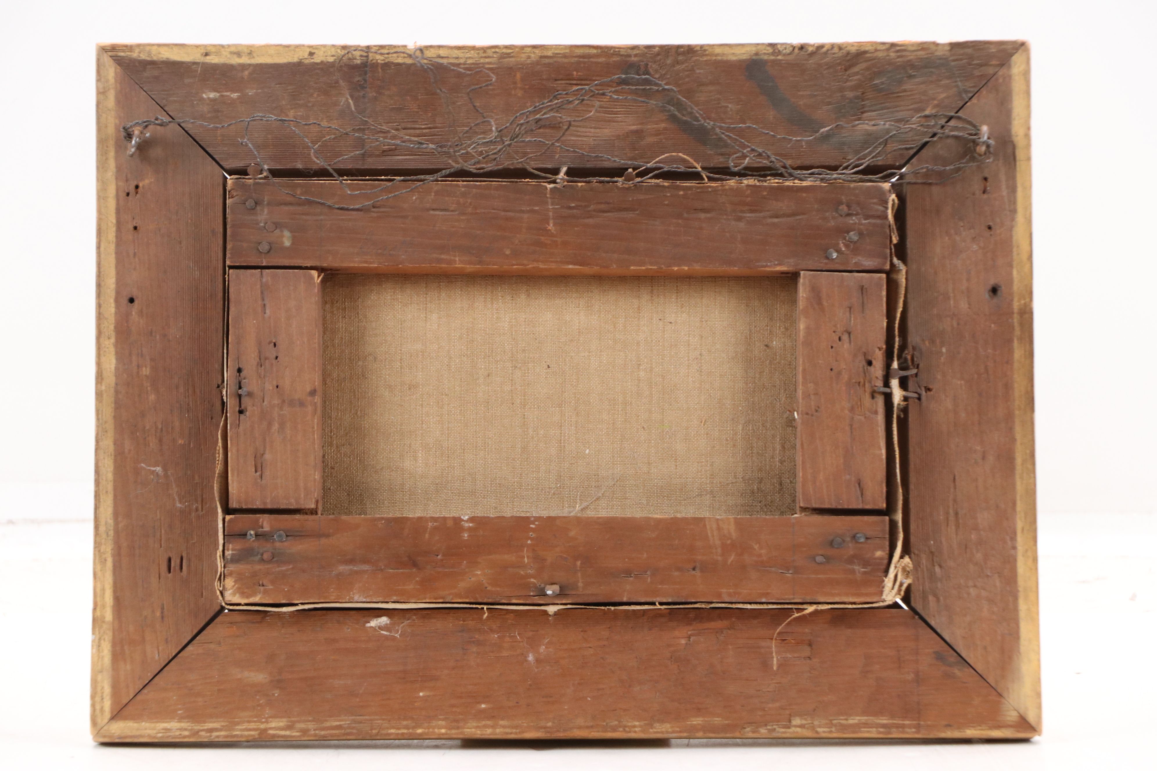 Oil Painting of Castle on Lake, 1872