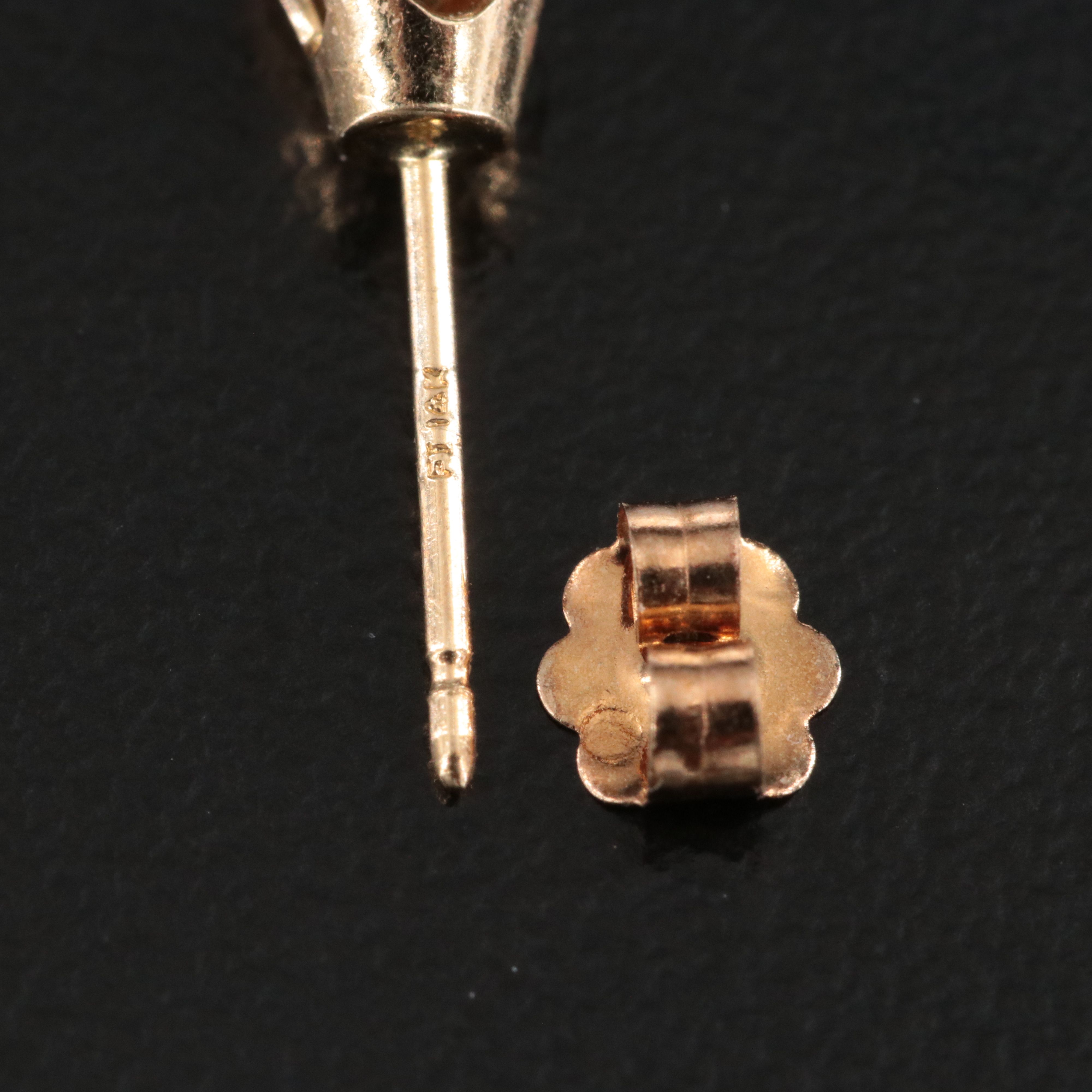 14K 0.60 CTW Fancy Brown Diamond Stud Earrings