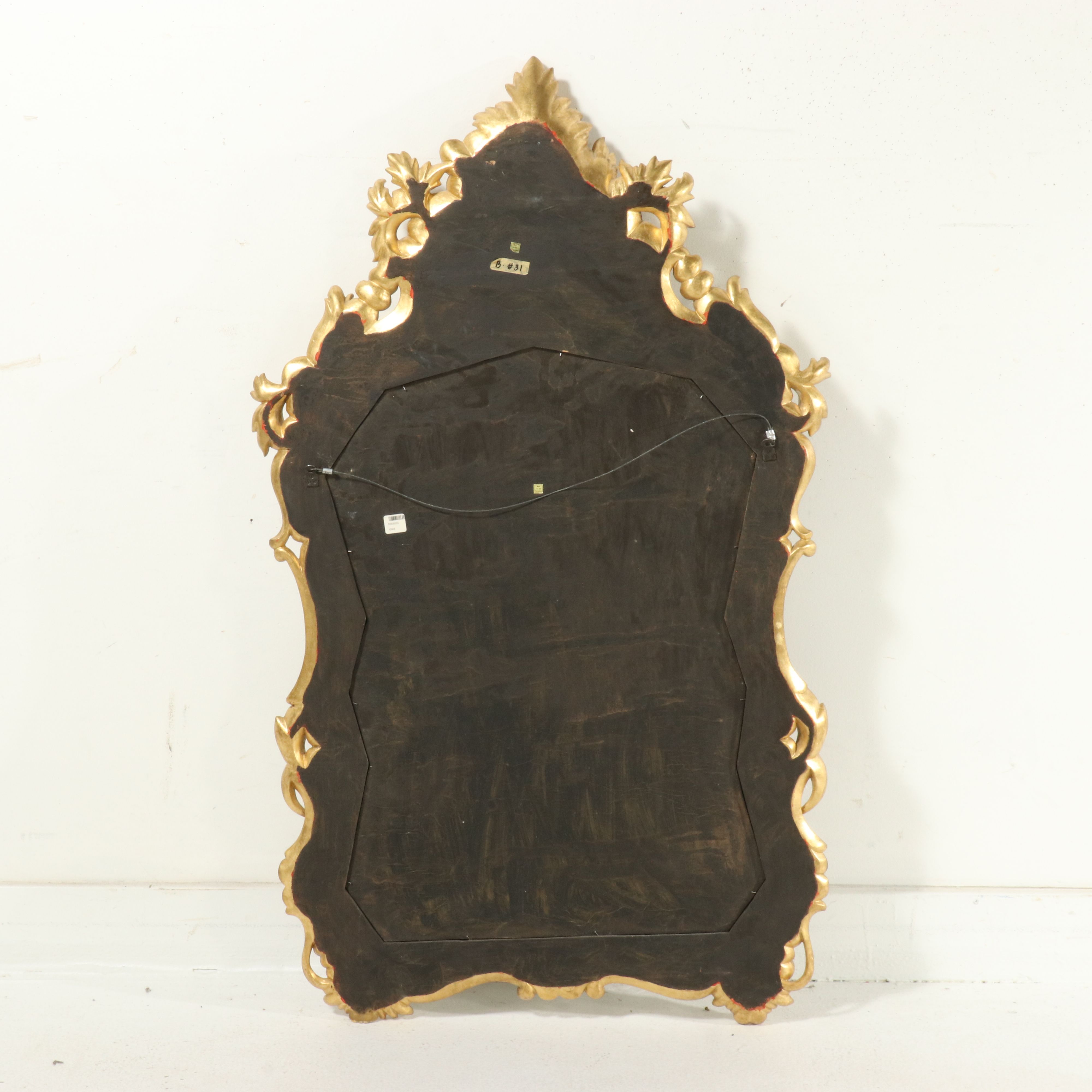 Chinoiserie Style Ornate Wall Mirror, Late 20th Century