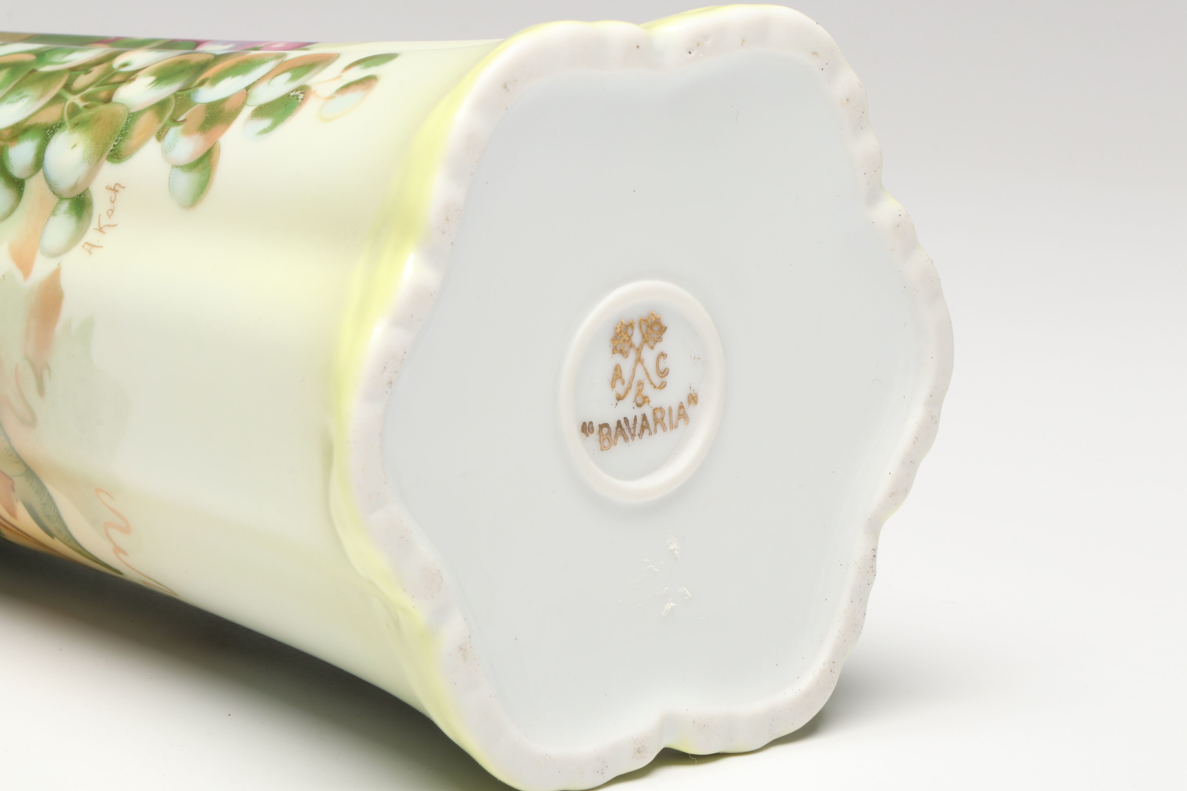 Bavarian Porcelain Chocolate Set and Japanese Bowl, Late 19th/Early 20th C.