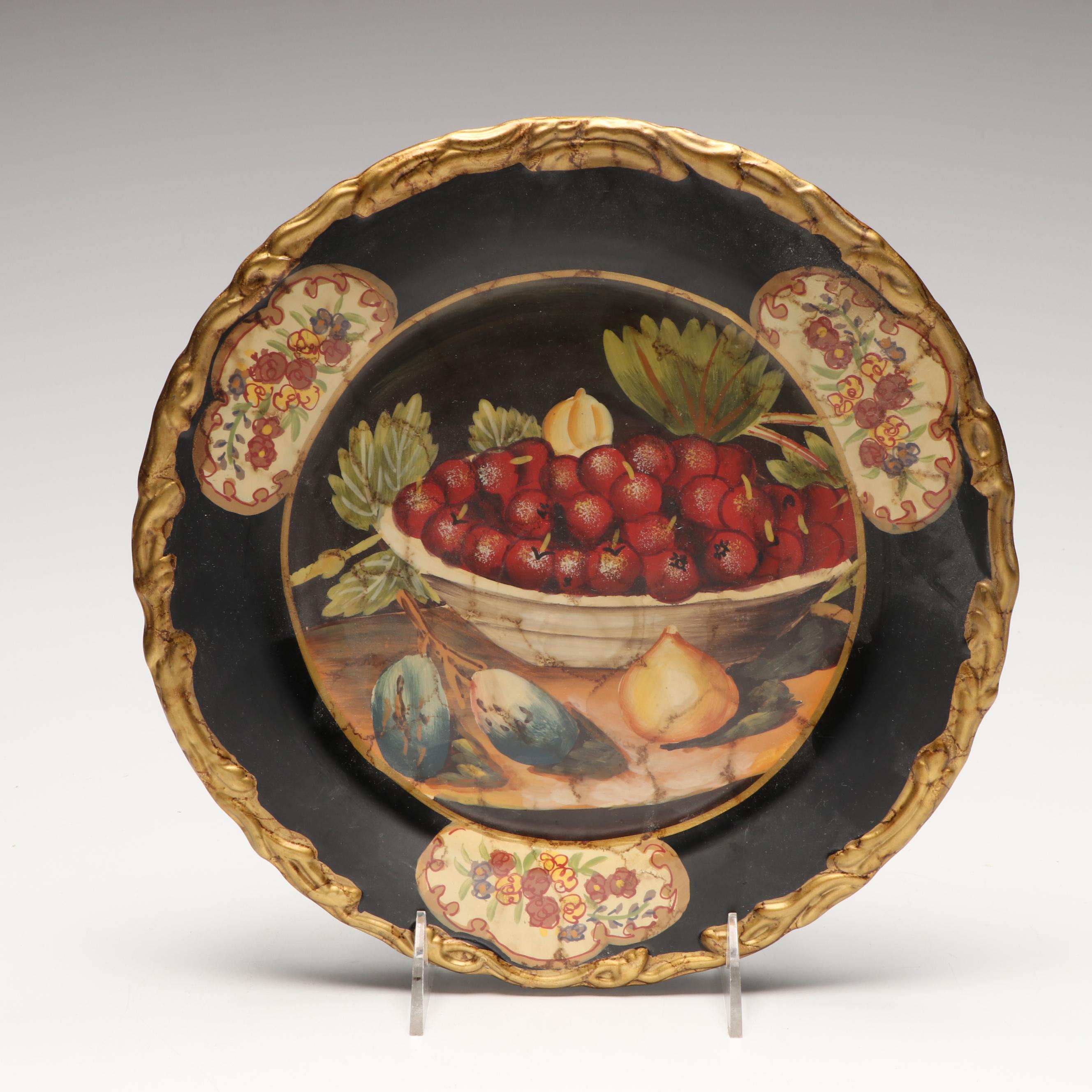 Raymond Waites Ceramic Decorative Footed Bowl and Plates