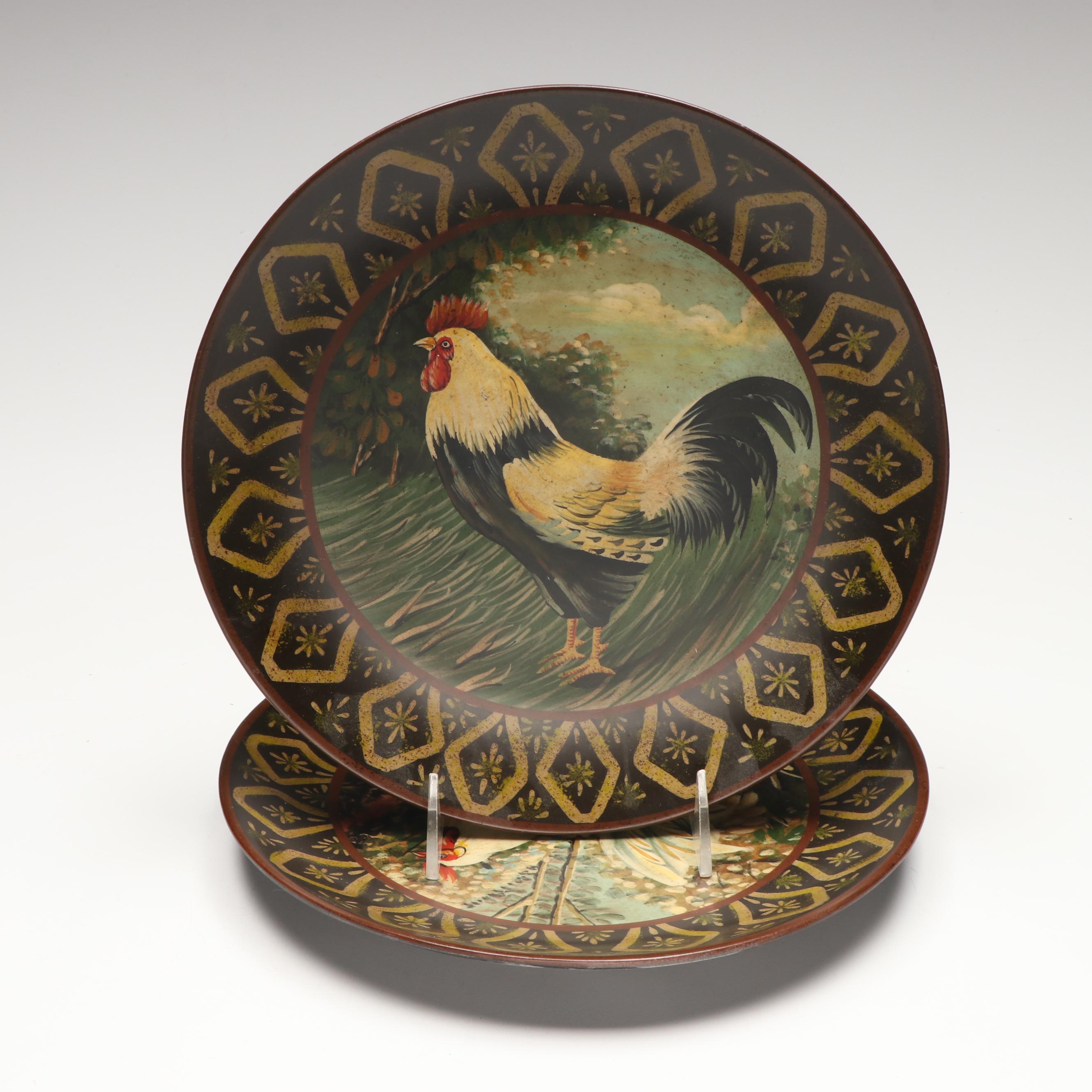 Raymond Waites Ceramic Decorative Footed Bowl and Plates