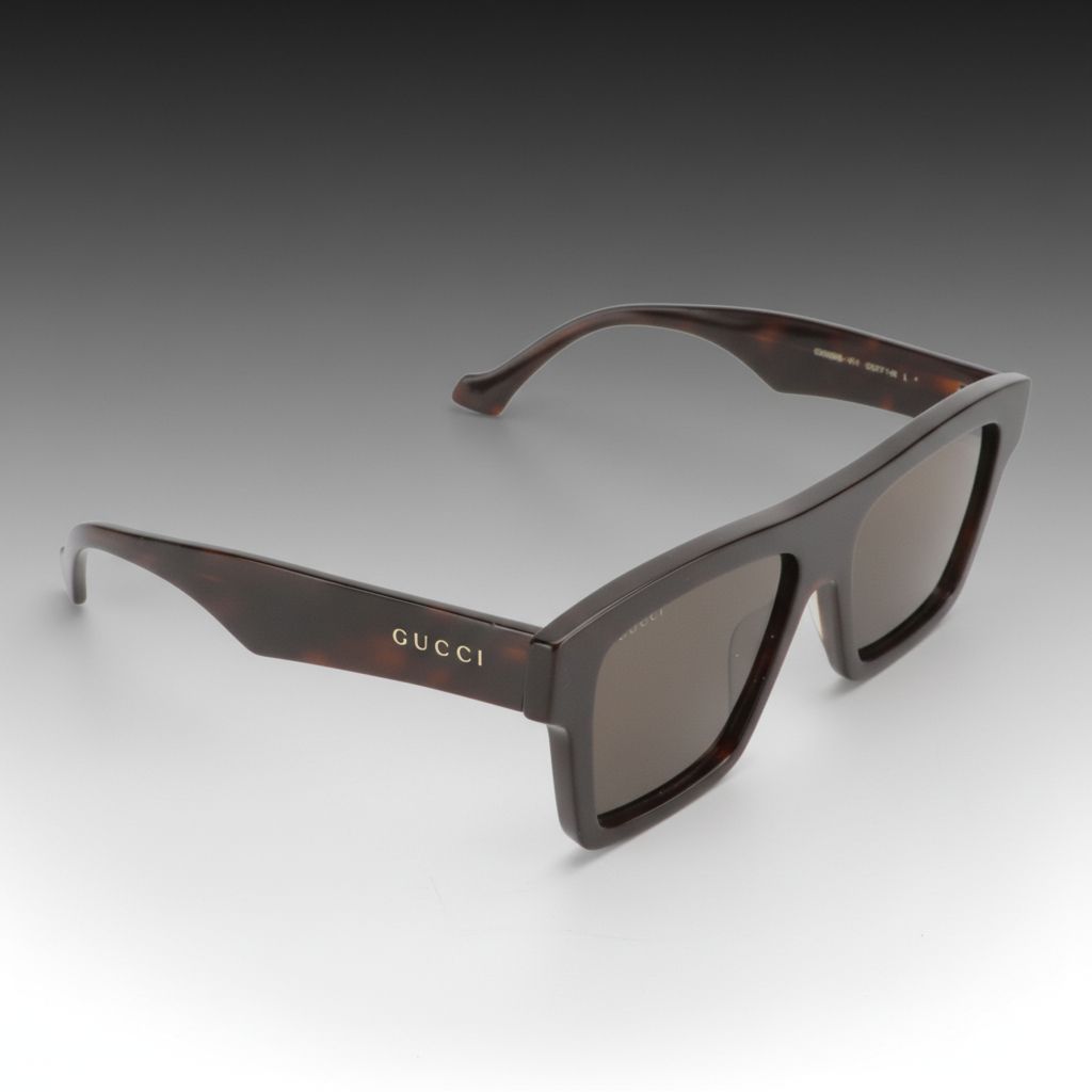Gucci GG0962S 011 Dark Havana Oversized Square Sunglasses
