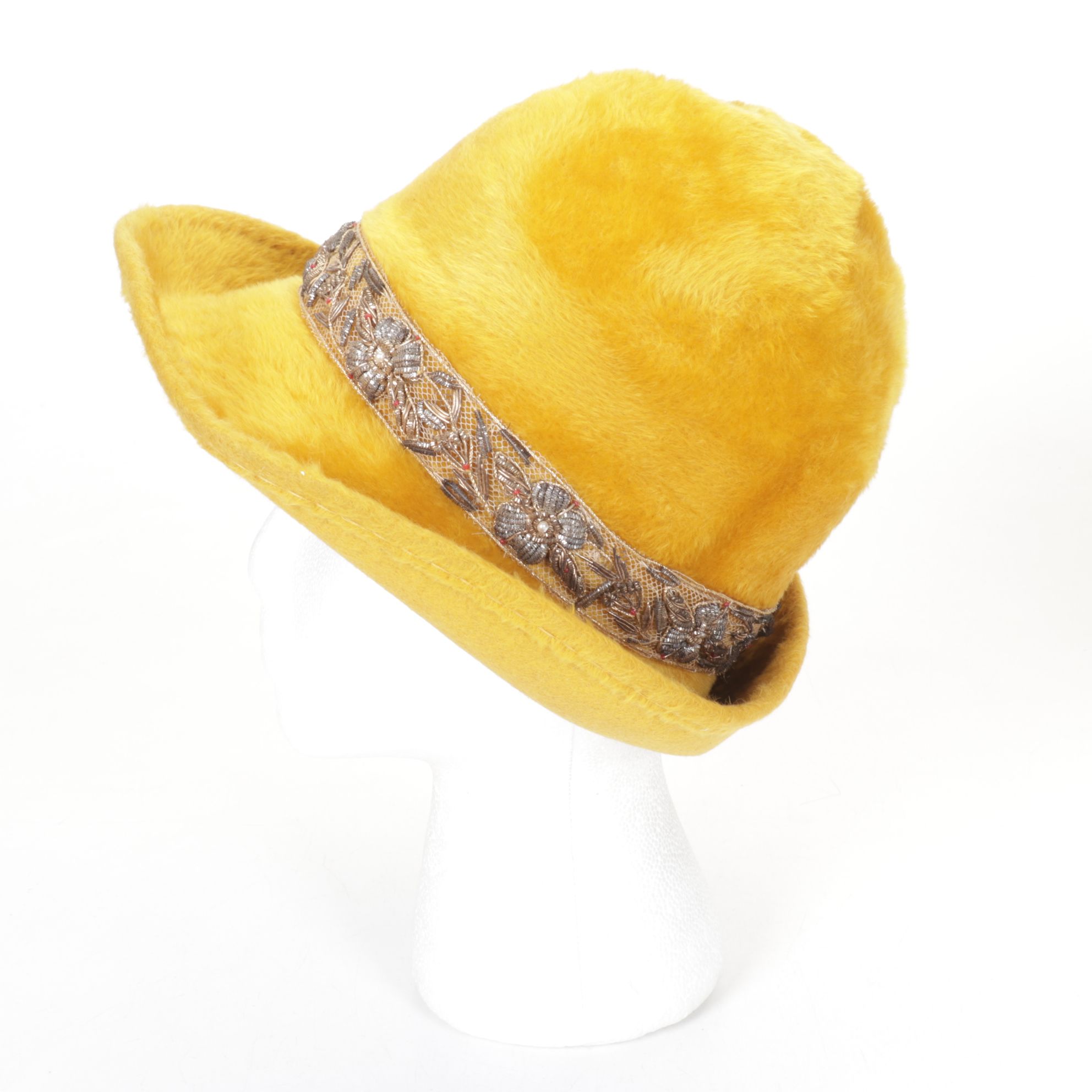 Mousse HB Faux Fur Cloche with Monterey, Mr. John Jr. and Glenover Hats, 1970s