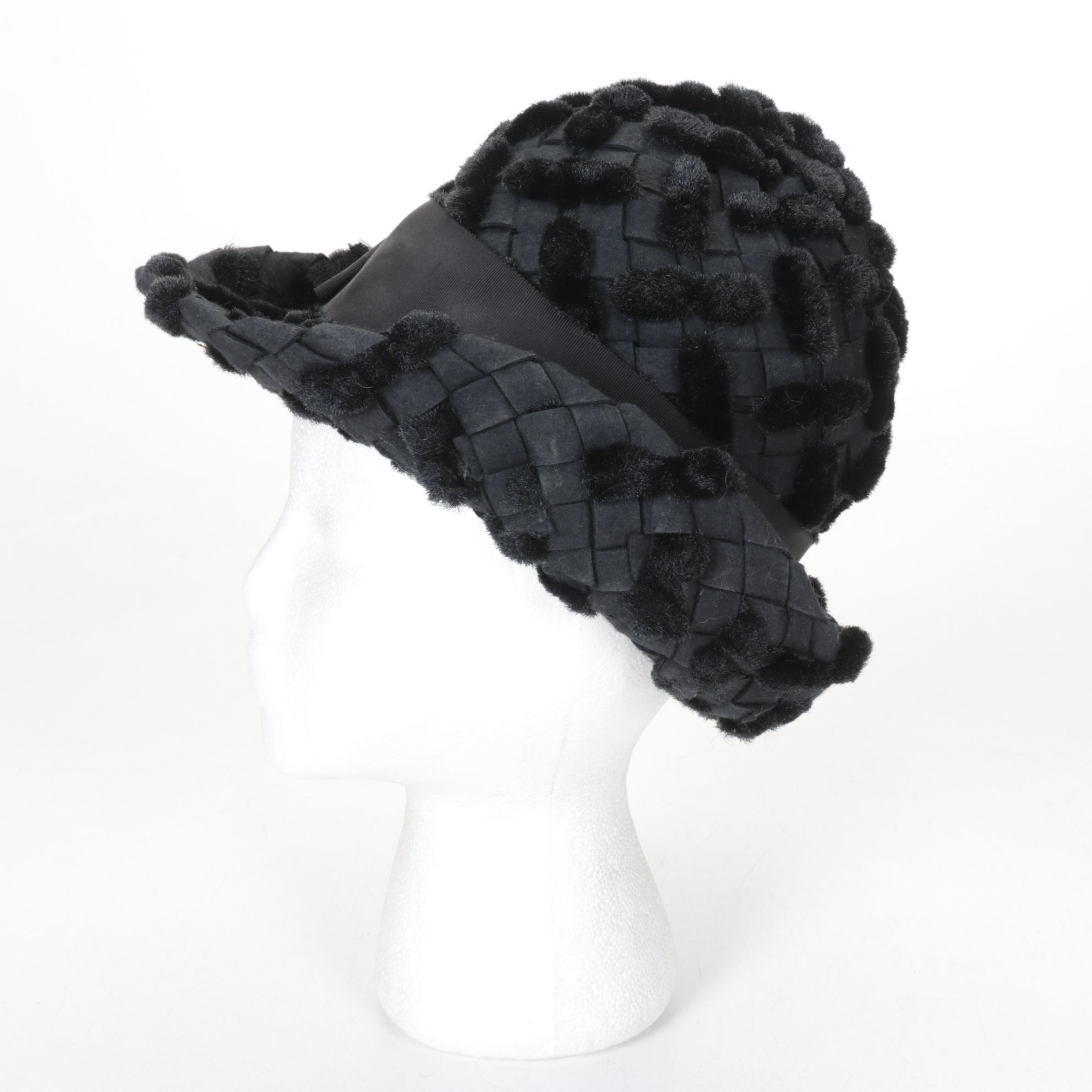 Mousse HB Faux Fur Cloche with Monterey, Mr. John Jr. and Glenover Hats, 1970s