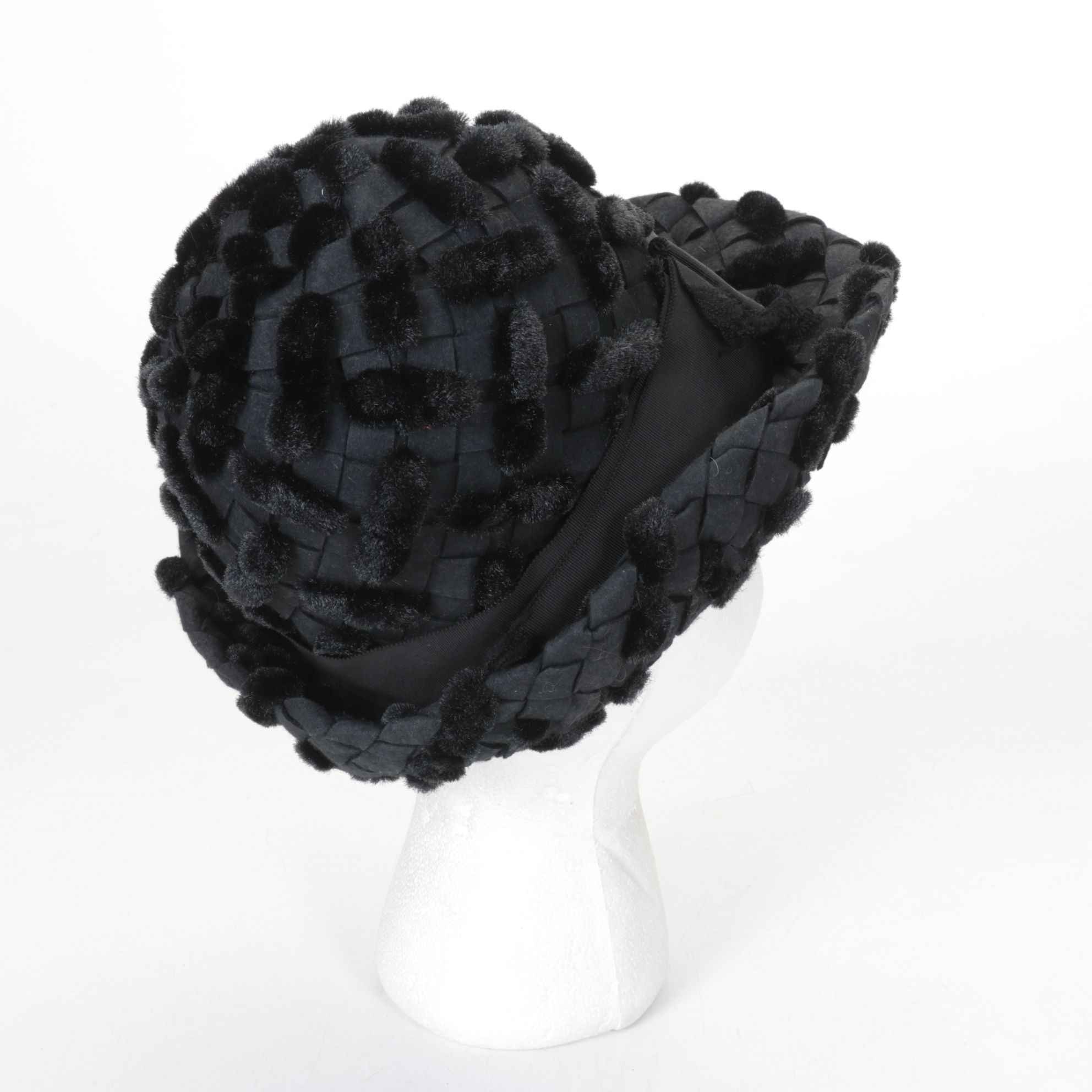 Mousse HB Faux Fur Cloche with Monterey, Mr. John Jr. and Glenover Hats, 1970s