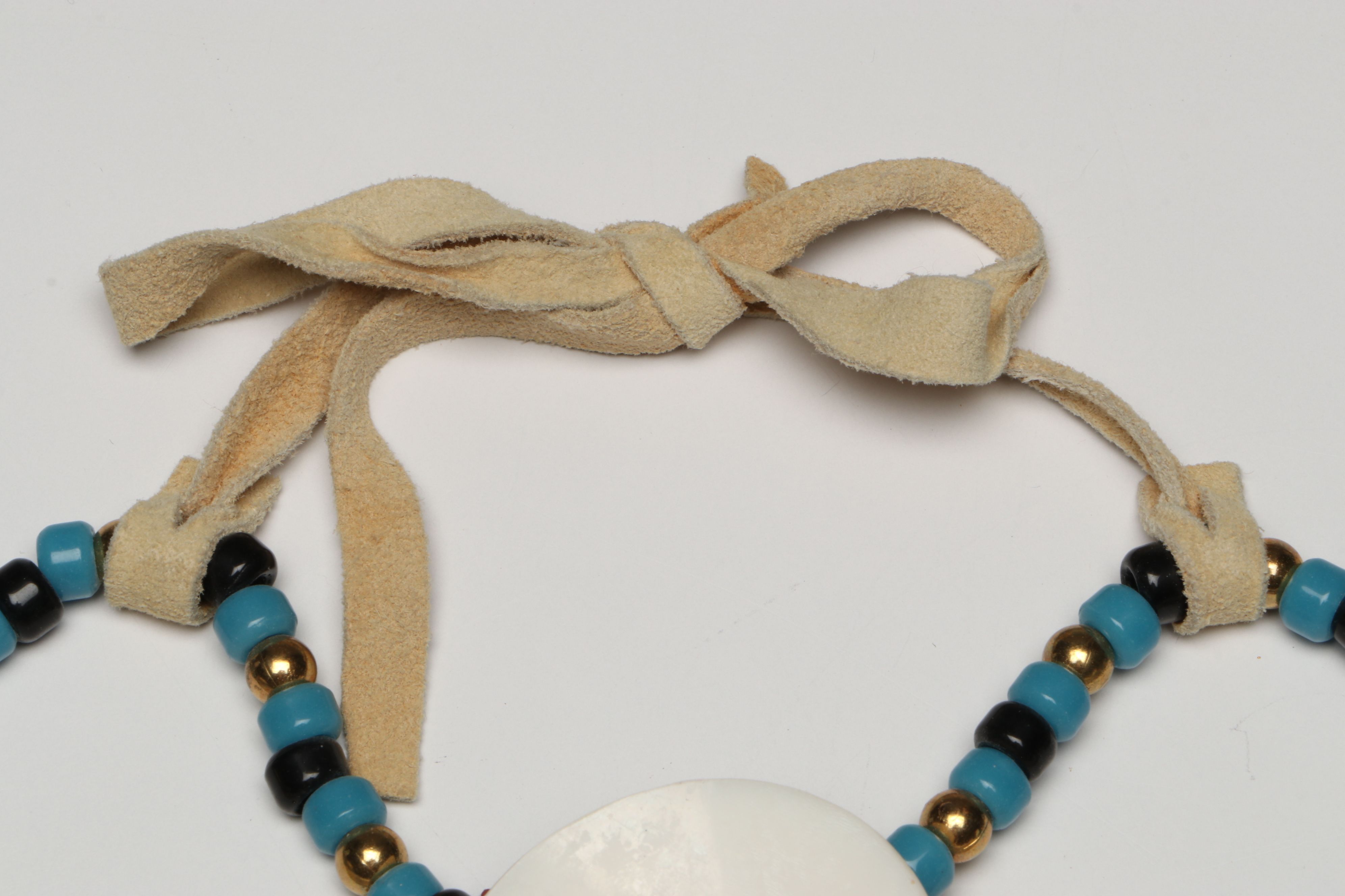 Native American Plains Style Hairpipe Breastplate with Metal Jingles