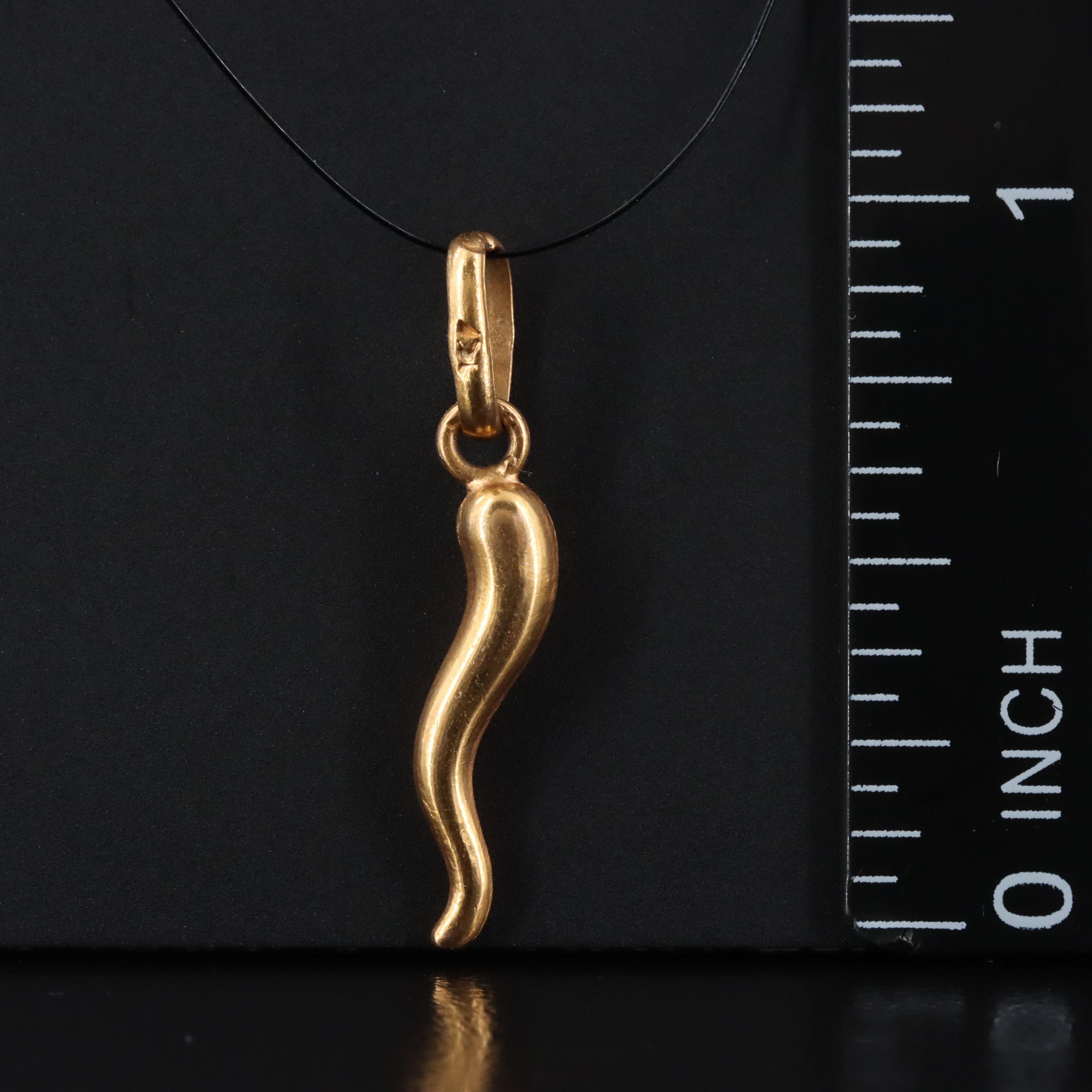 18K Cornicello Pendant