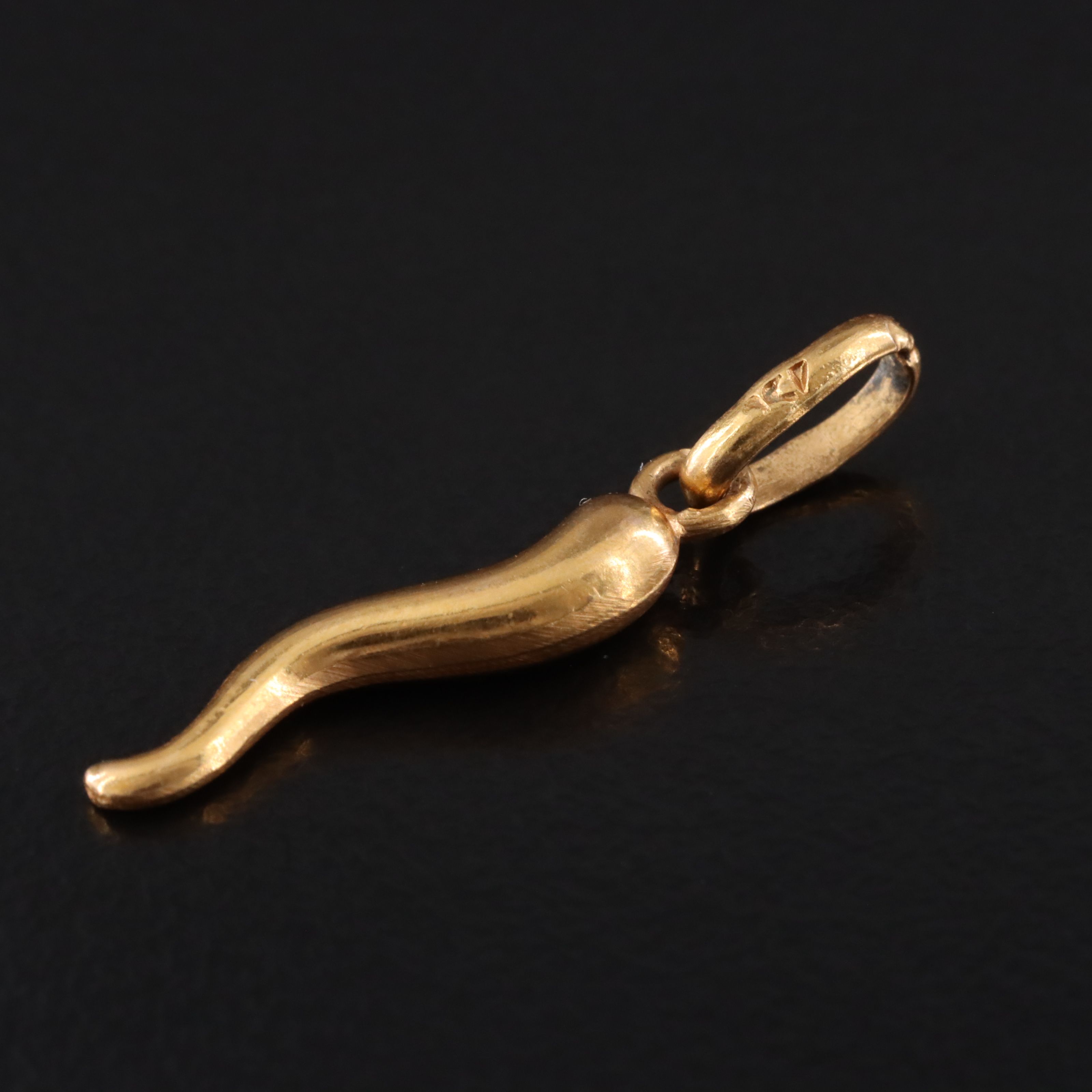 18K Cornicello Pendant