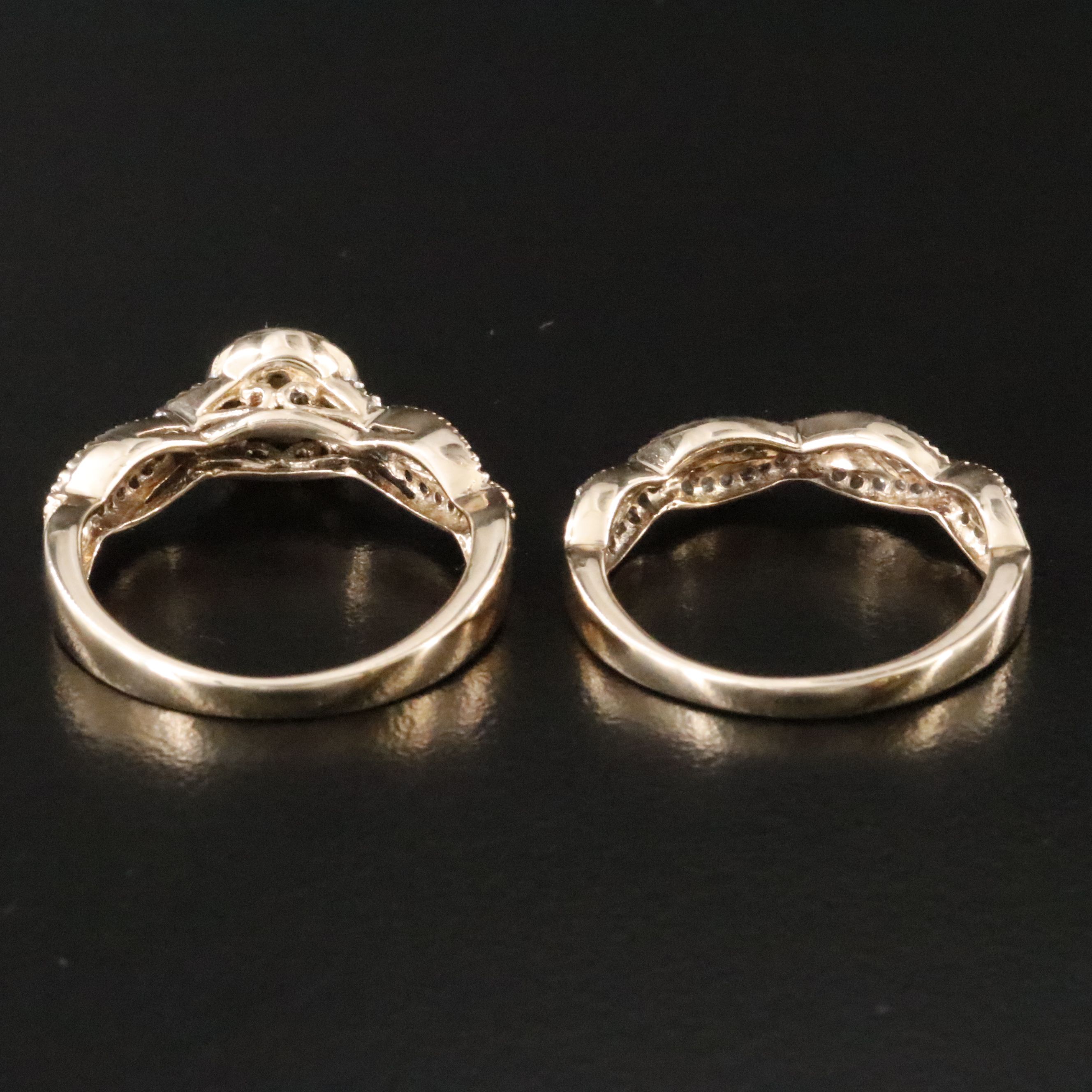 10K 0.52 CTW Diamond Ring Set