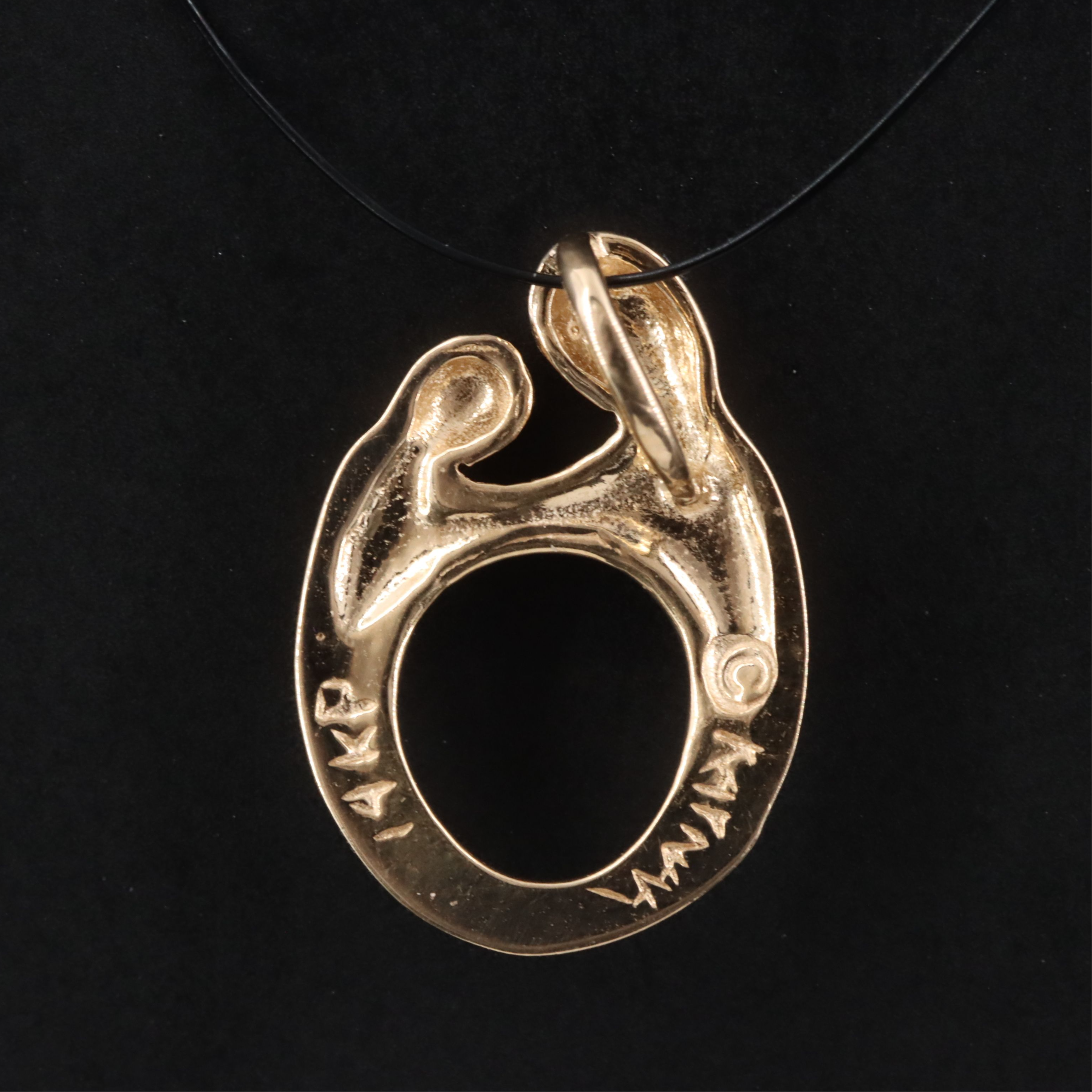 14K Mother and Child Pendant