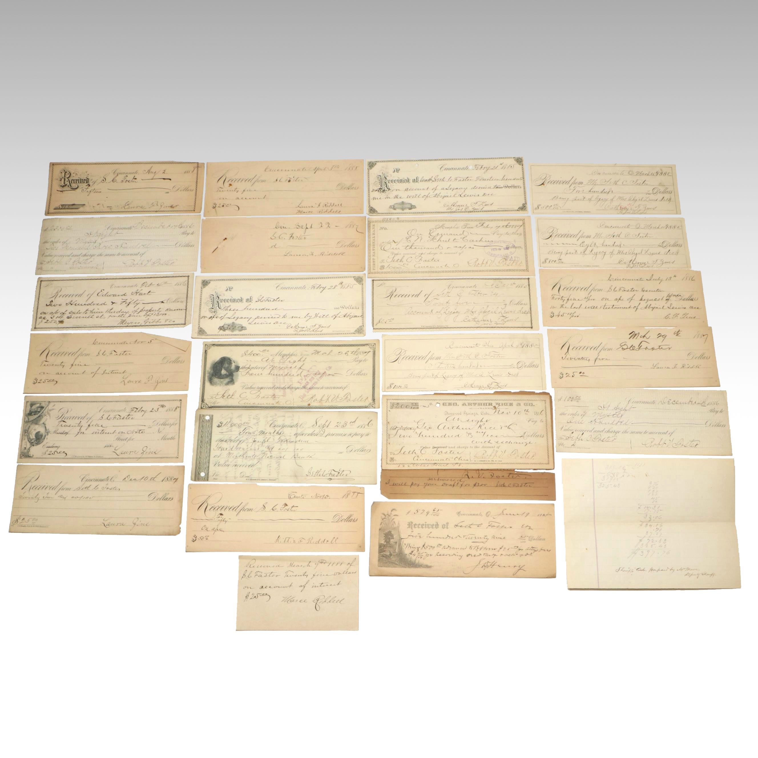 Victorian Cincinnati Checks and More, 1885-1888