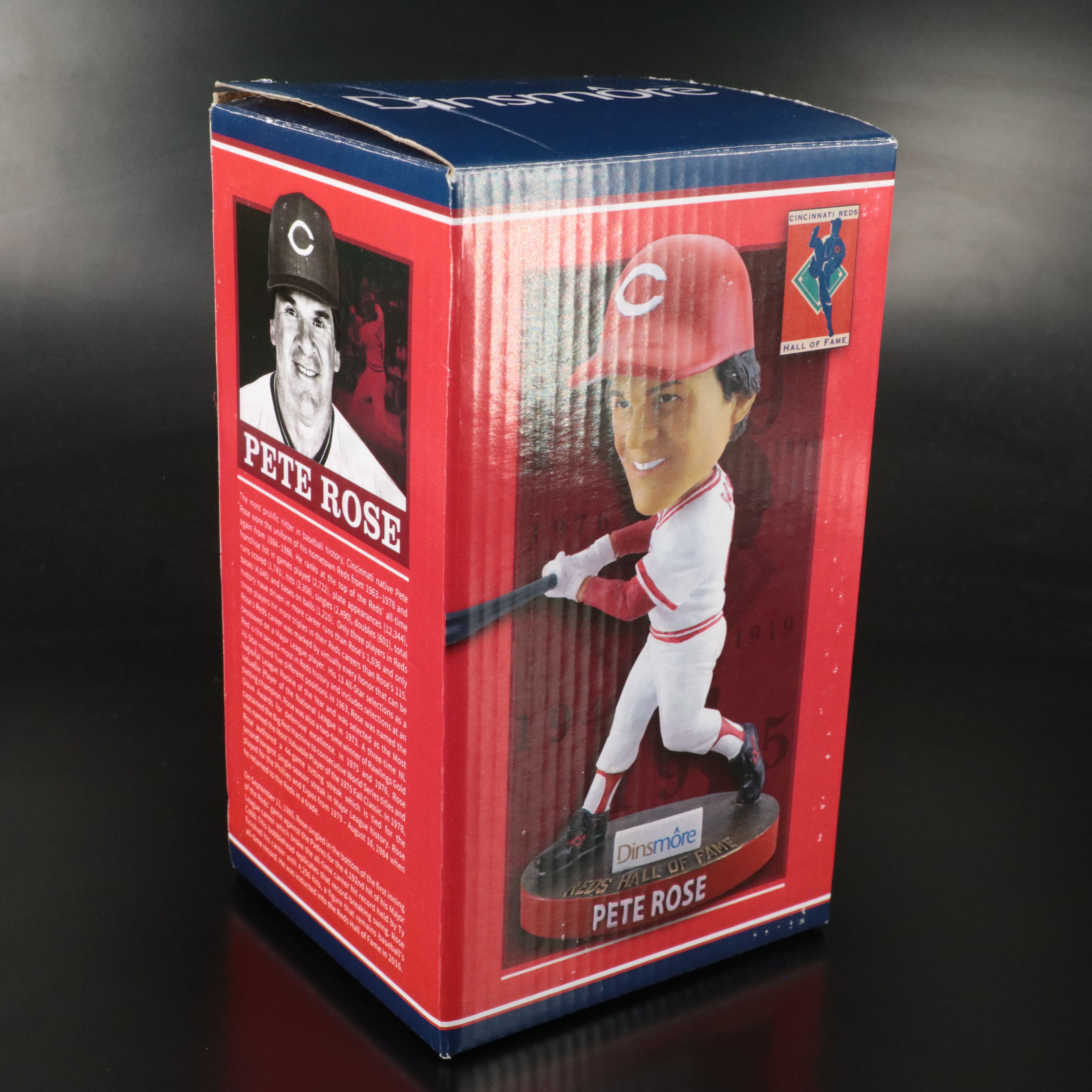 Pete Rose Cincinnati Reds Bobblehead, Reds Hall of Fame Museum Issue