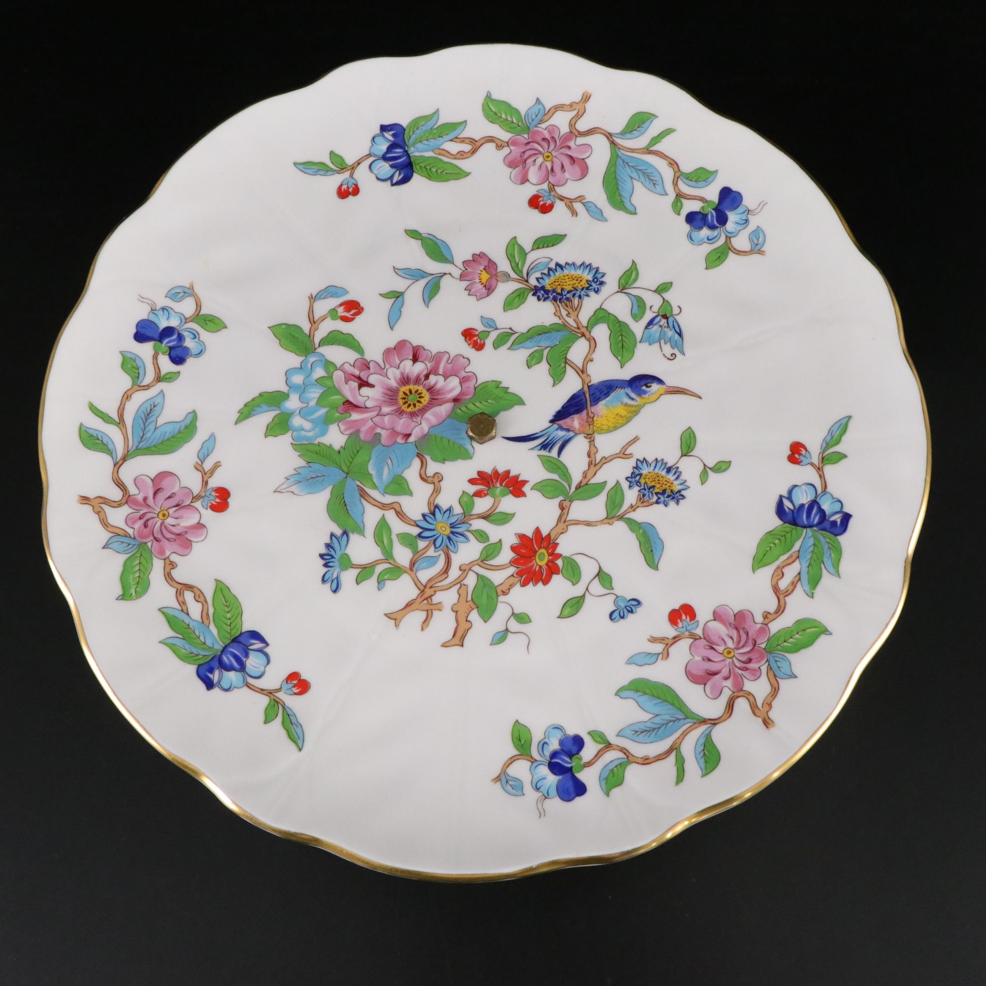 Aynsley "Pembroke" Cake Stand with Noritake and Other Tableware and Decor