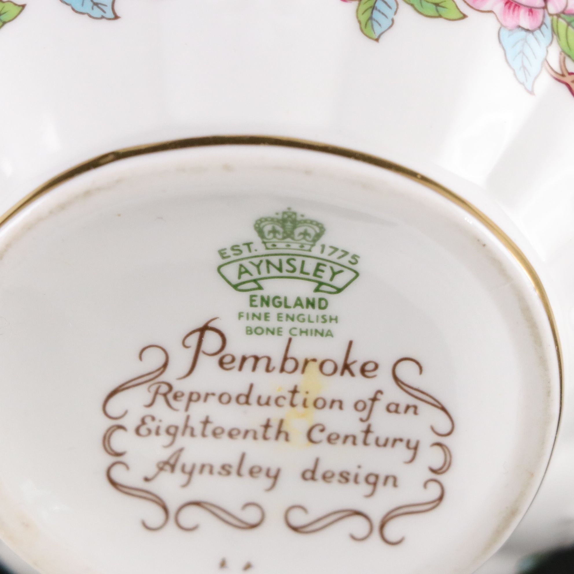 Aynsley "Pembroke" Cake Stand with Noritake and Other Tableware and Decor