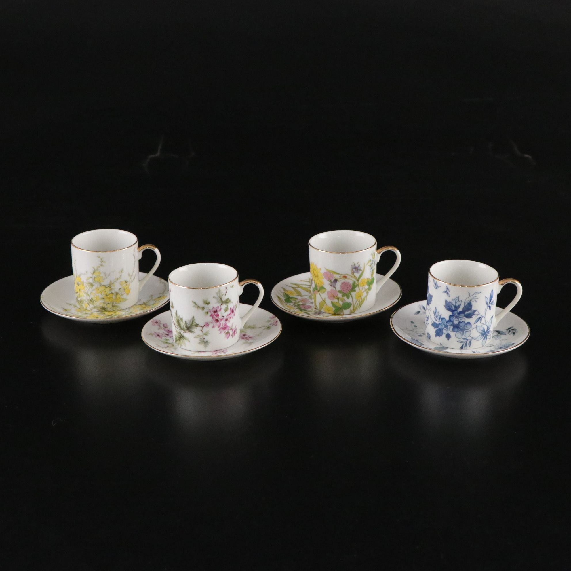 Aynsley "Pembroke" Cake Stand with Noritake and Other Tableware and Decor