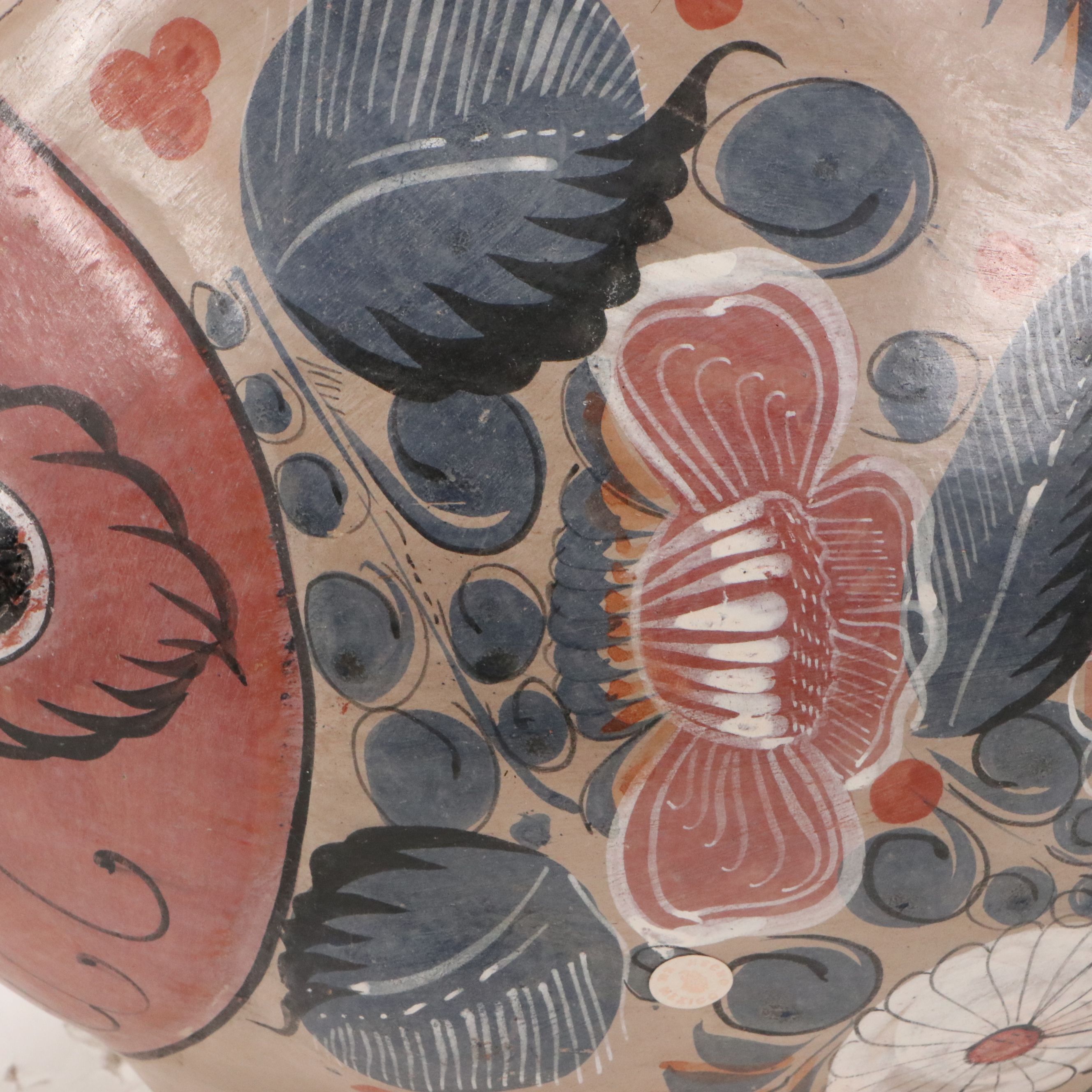 Hand-Painted Tonalá Ceramic Fish, Late 20th Century