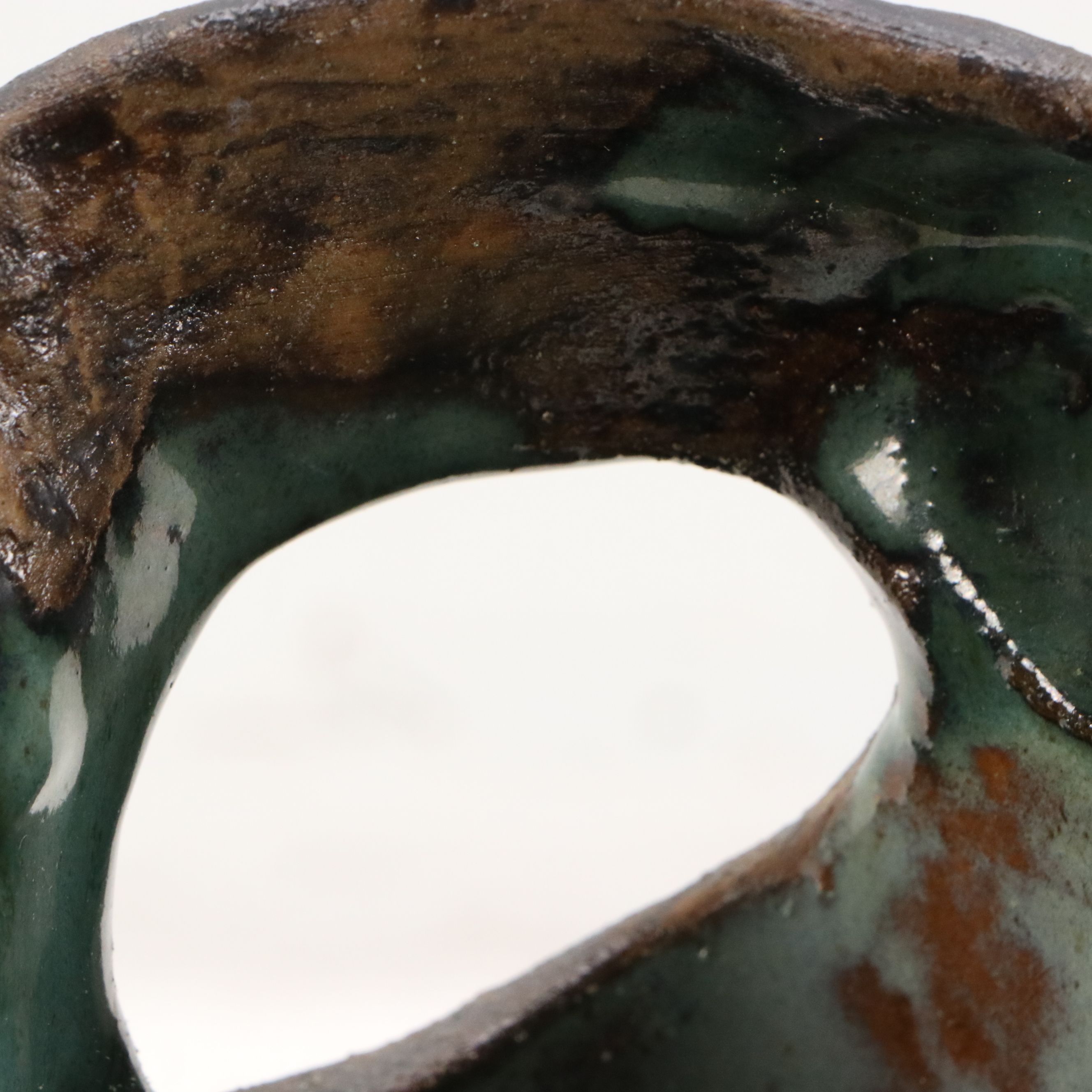 Earthenware Organically Shaped Vase, Late 20th/Early 21st Century