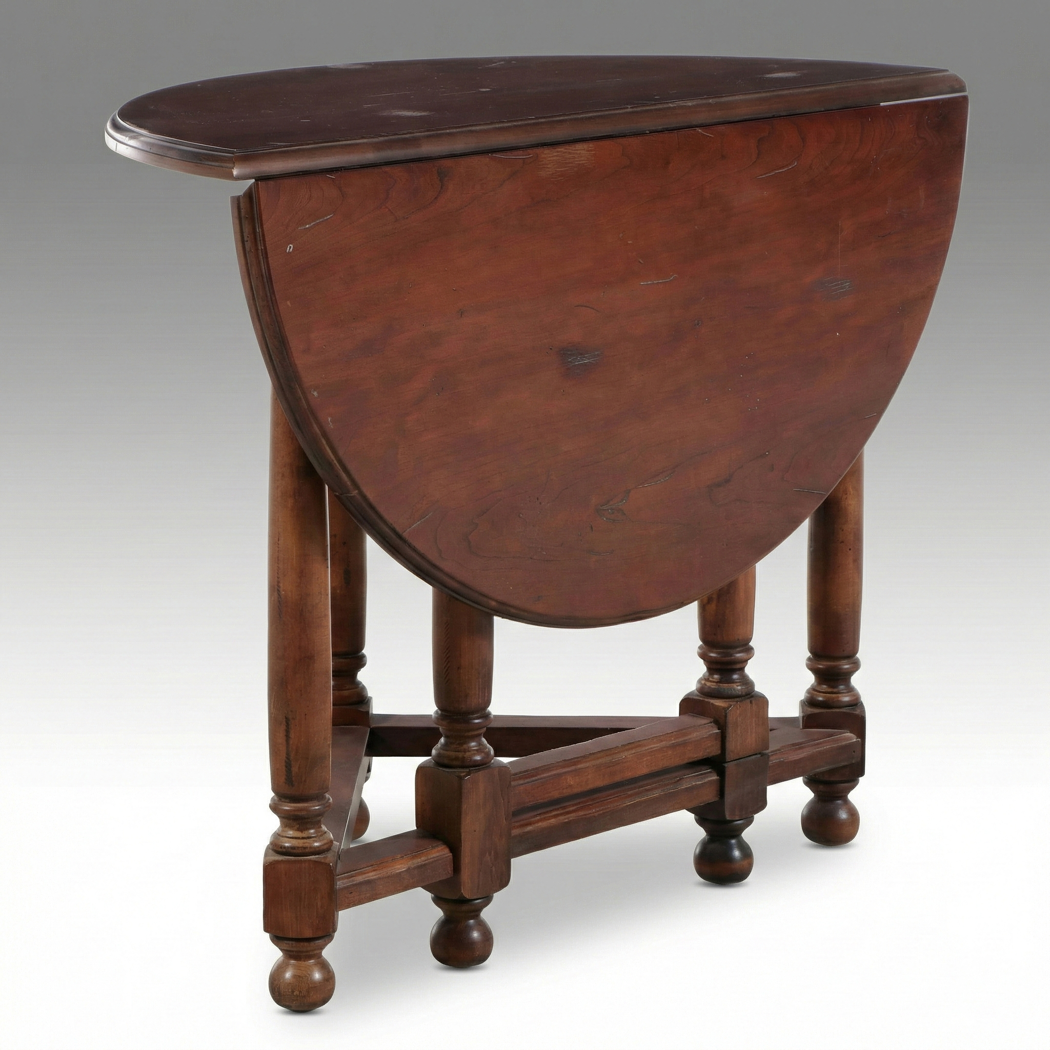 Jacobean Style Gateleg Drop-Leaf Table, Early to Mid-20th Century