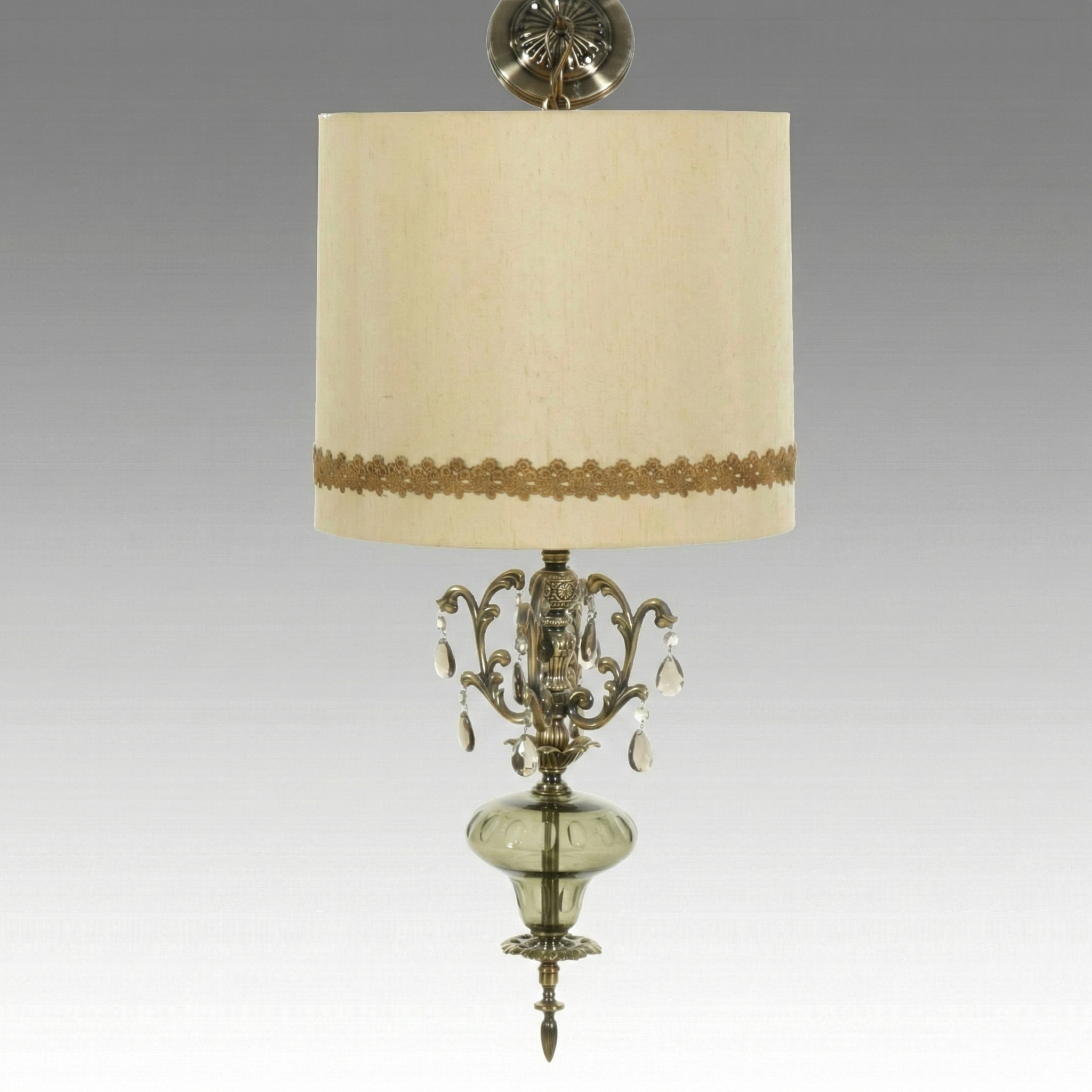 Hollywood Regency Pendant Lamp, Mid-20th Century