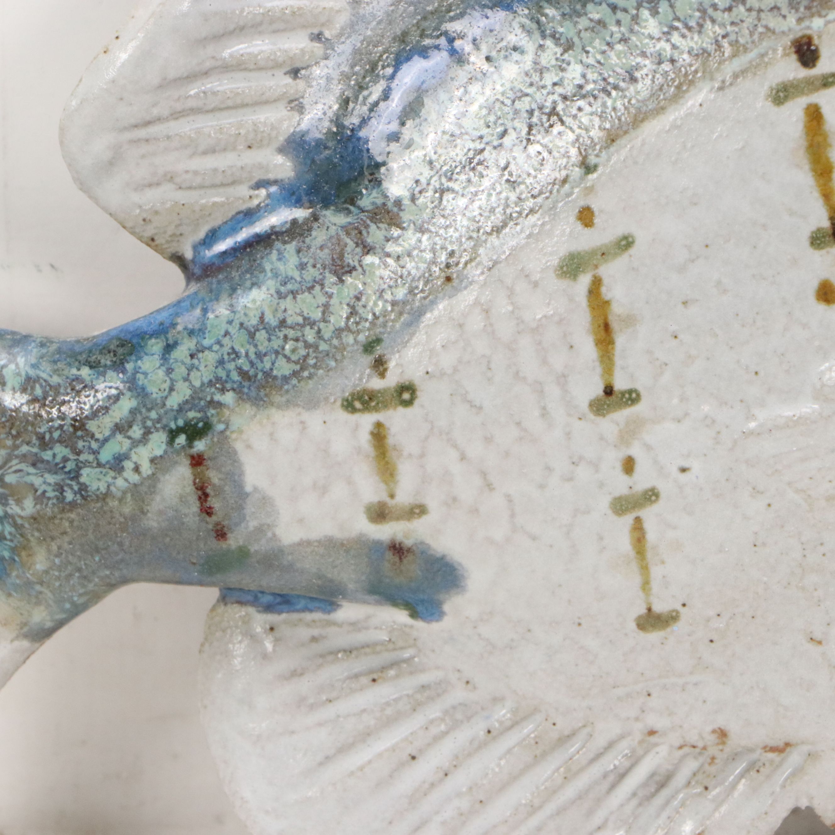 Group of Five Ceramic Wall Hangings of Bluegills and Crappie Fish, 21st Century