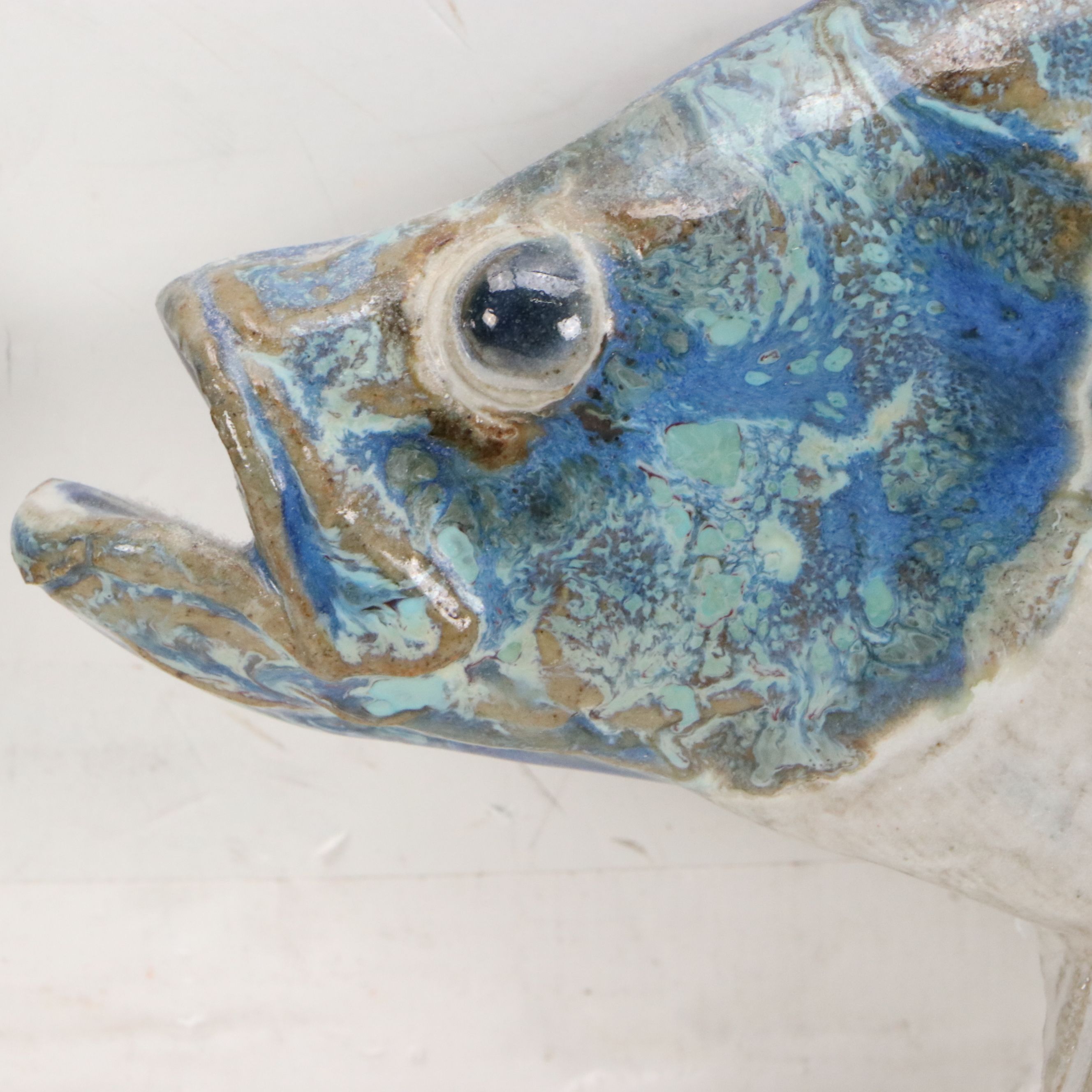 Group of Five Ceramic Wall Hangings of Bluegills and Crappie Fish, 21st Century