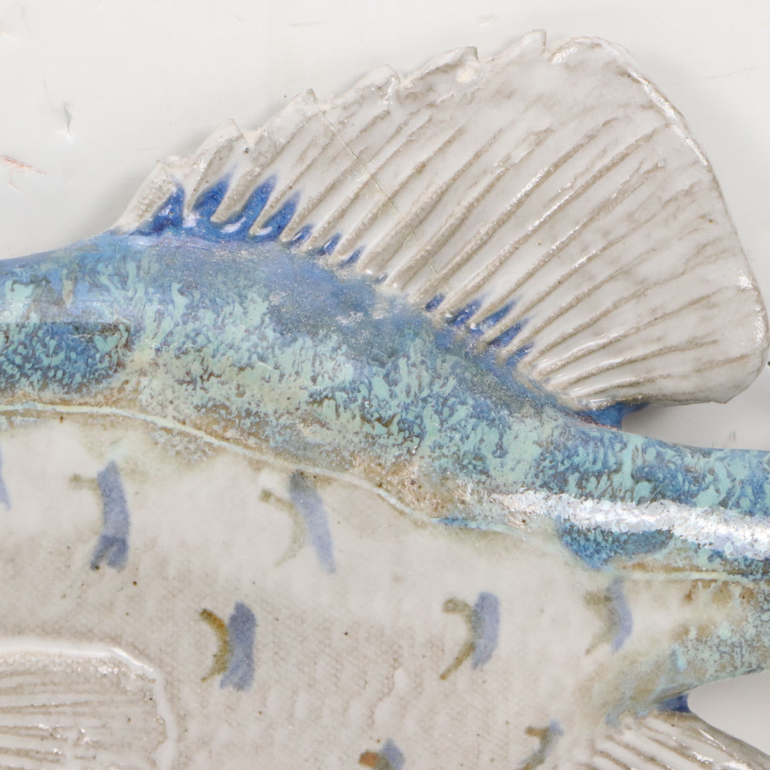 Group of Five Ceramic Wall Hangings of Bluegills and Crappie Fish, 21st Century