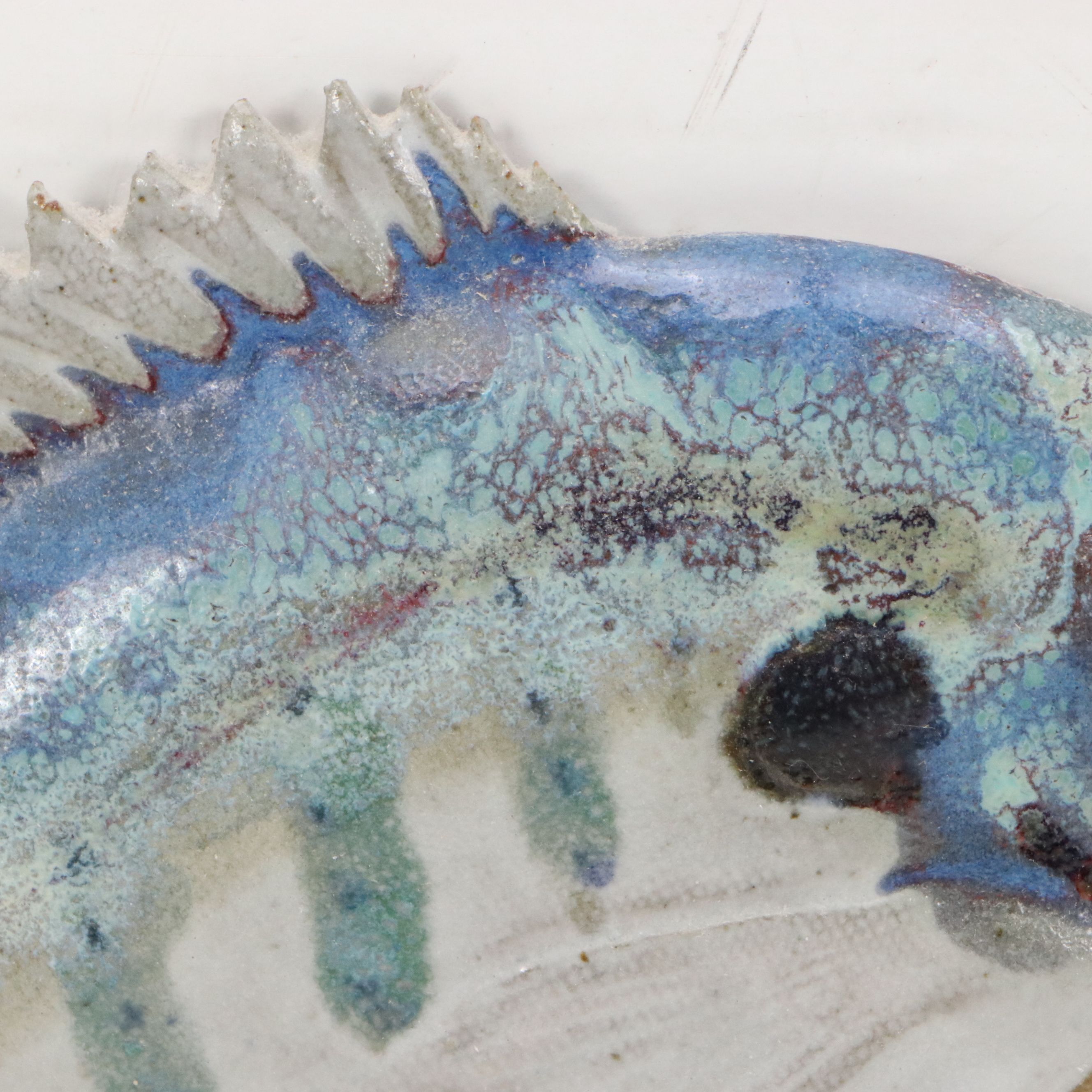 Group of Five Ceramic Wall Hangings of Bluegills and Crappie Fish, 21st Century