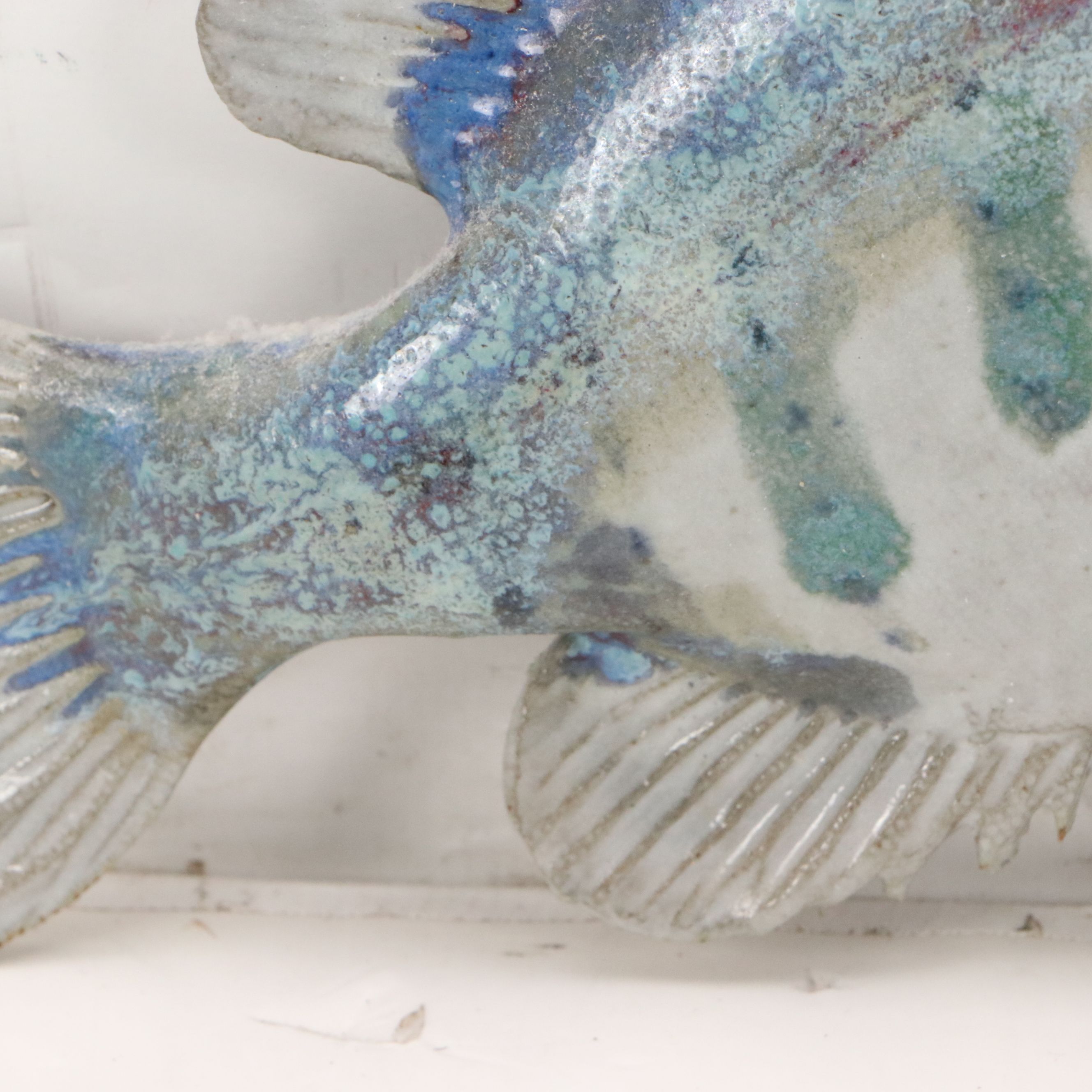 Group of Five Ceramic Wall Hangings of Bluegills and Crappie Fish, 21st Century