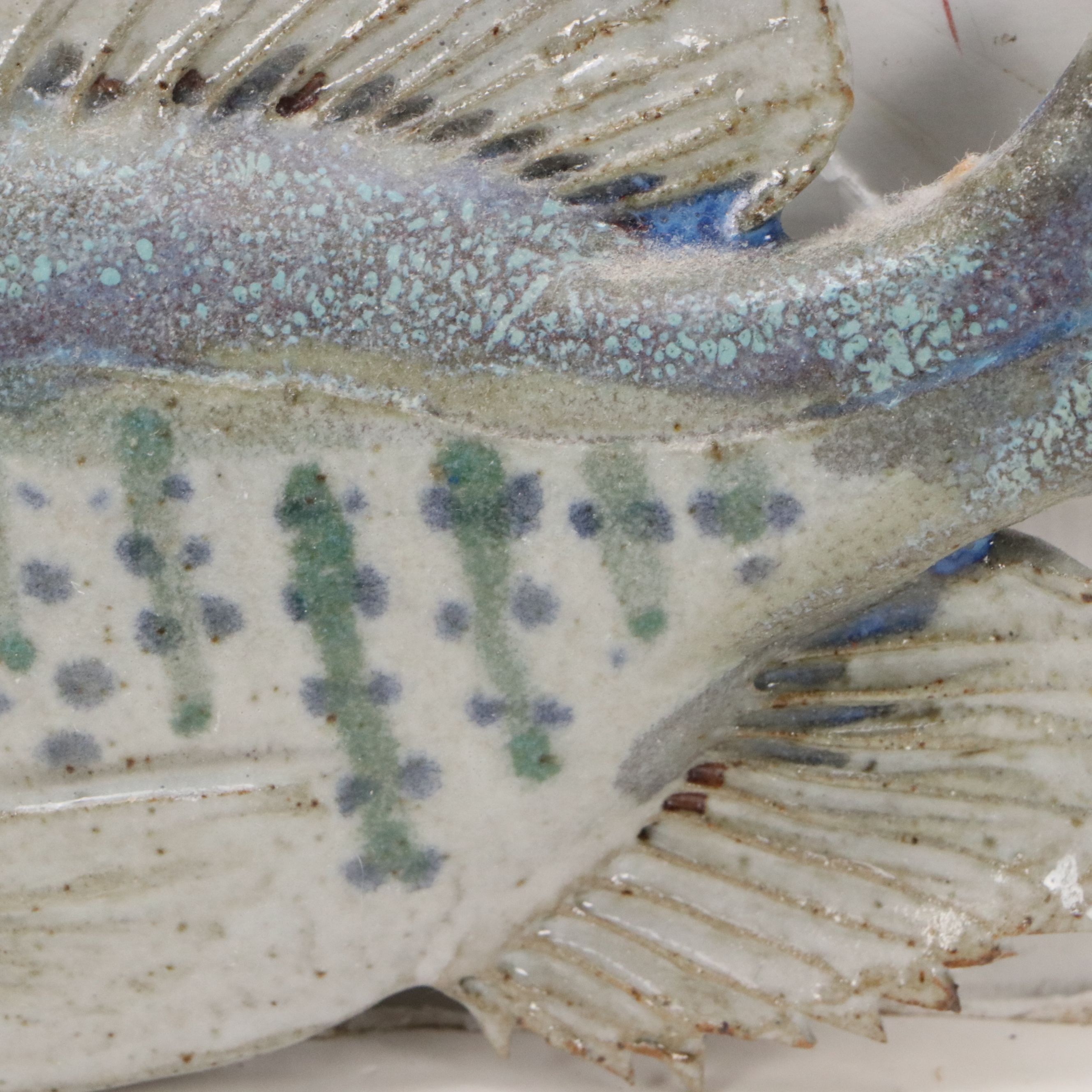 Group of Five Ceramic Wall Hangings of Bluegills and Crappie Fish, 21st Century