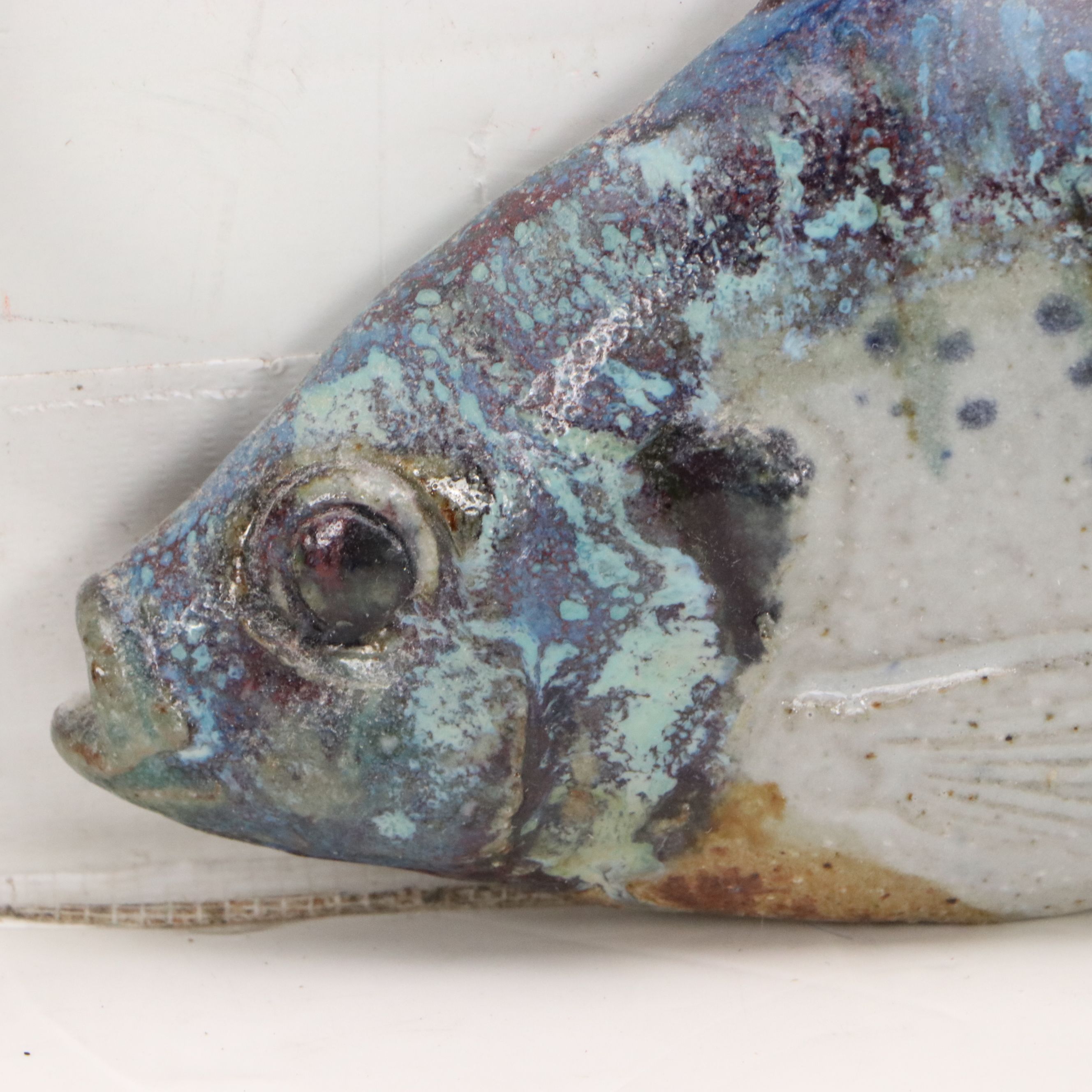 Group of Five Ceramic Wall Hangings of Bluegills and Crappie Fish, 21st Century