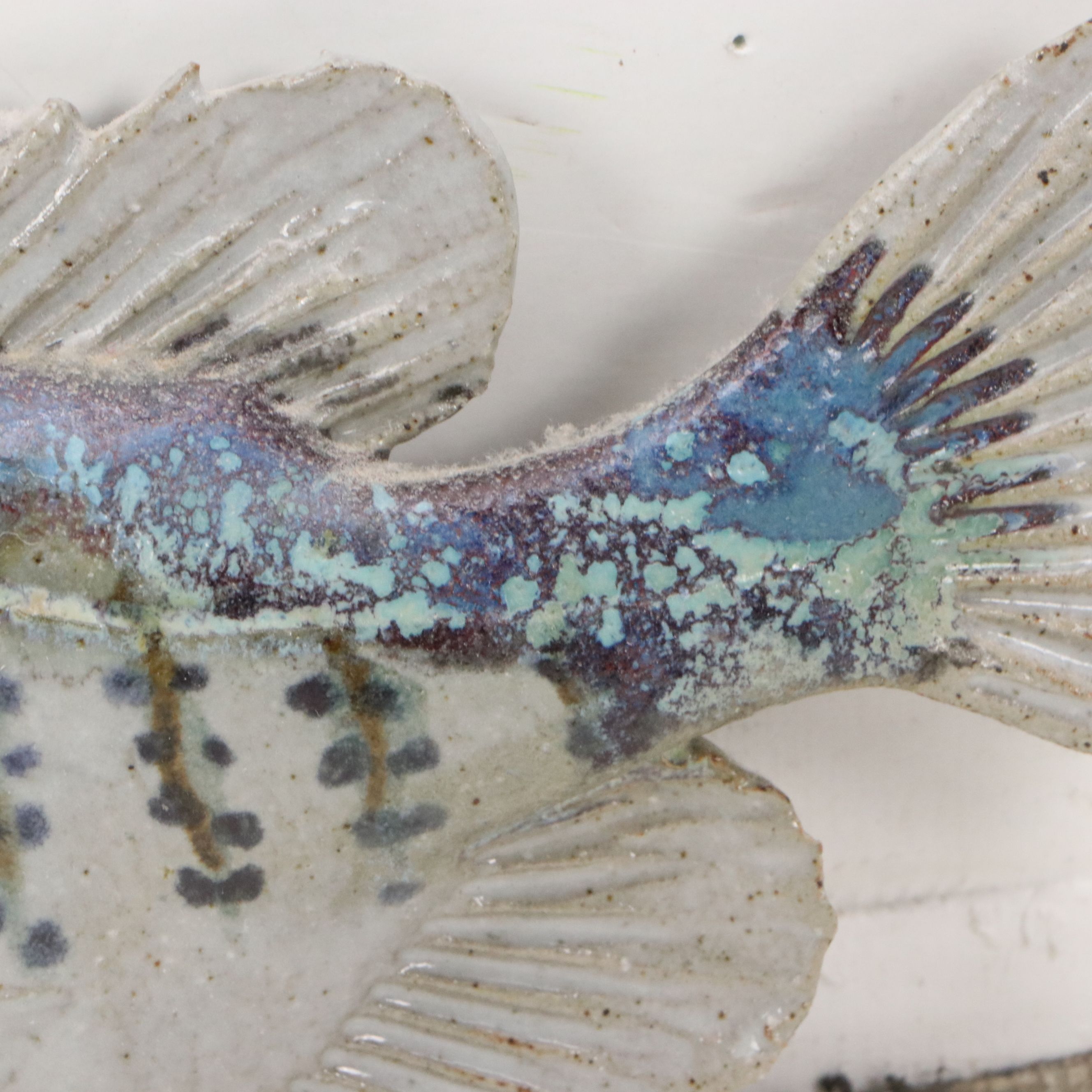 Group of Five Ceramic Wall Hangings of Bluegills and Crappie Fish, 21st Century