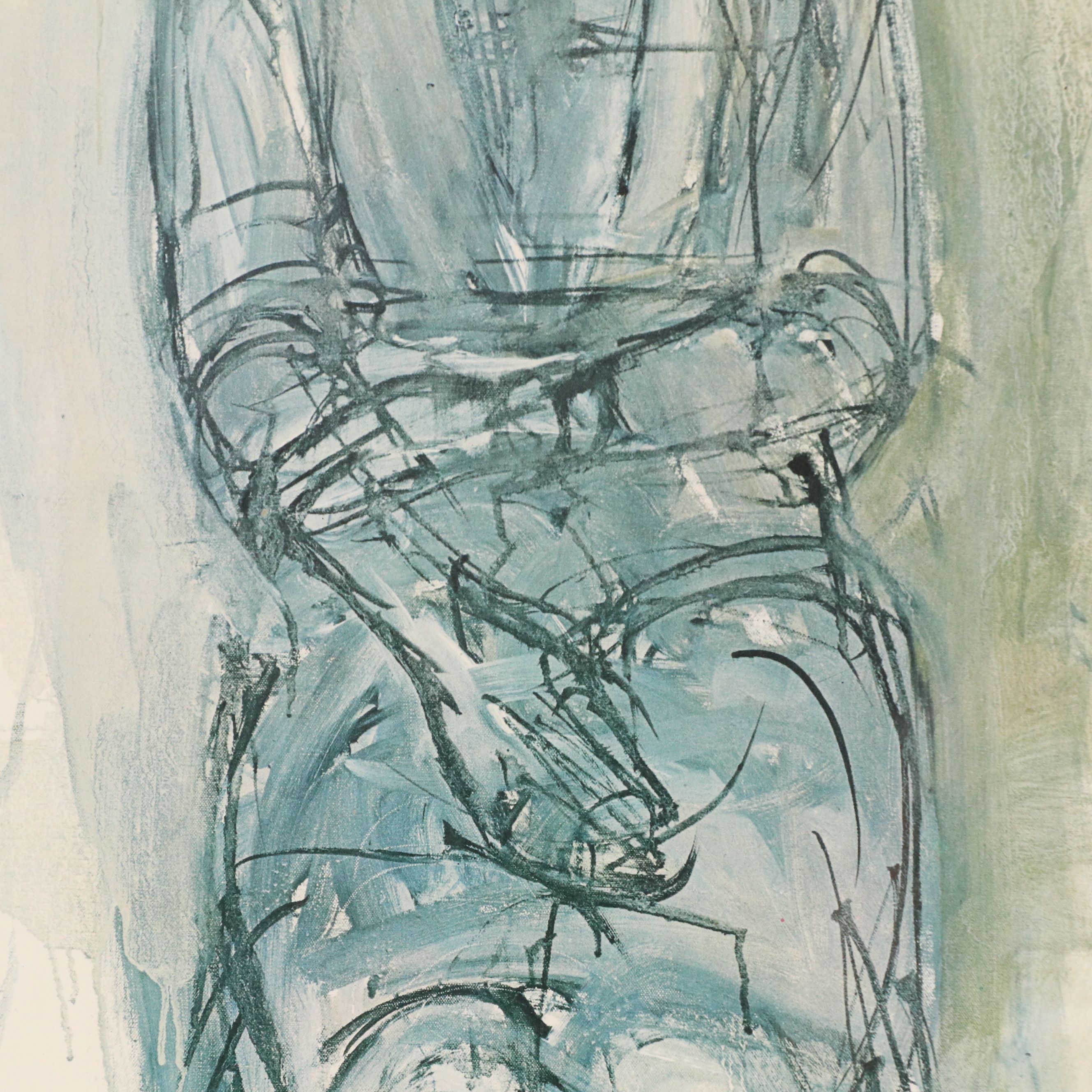 After Alberto Giacometti Offset Lithograph "Caroline," Late 20th Century