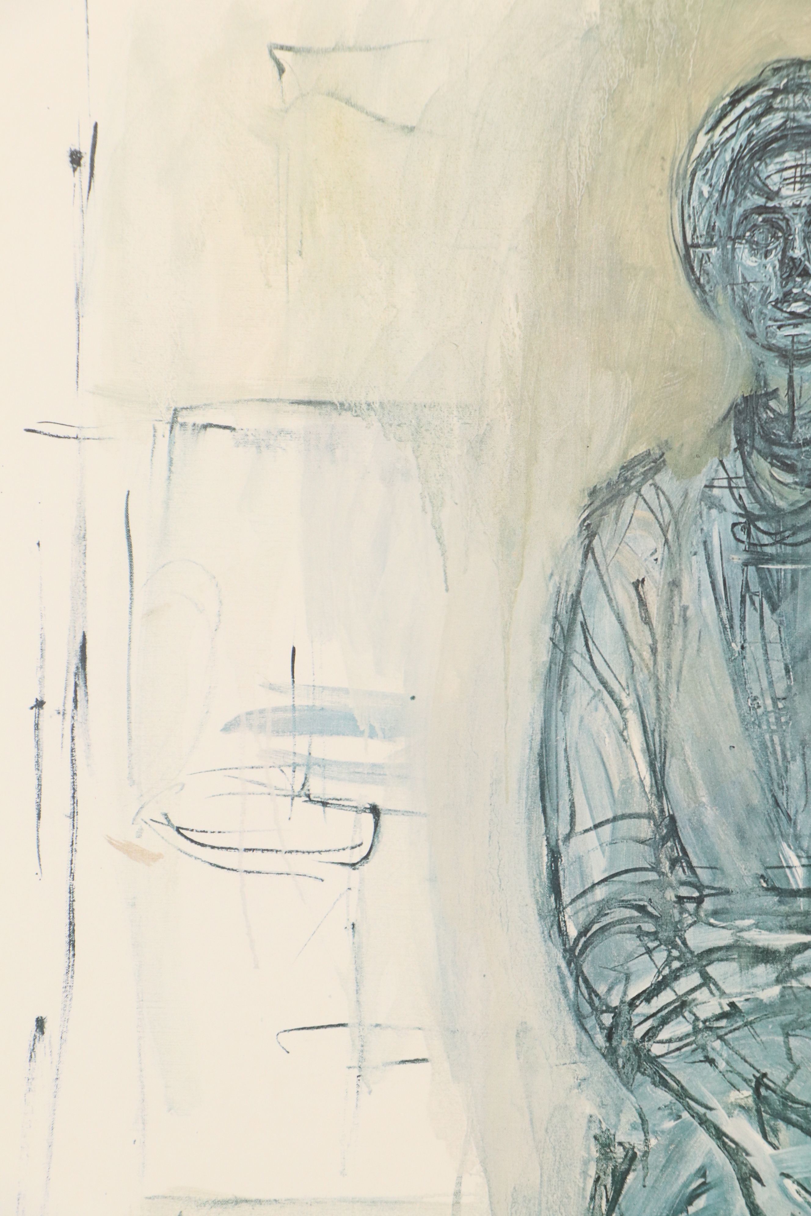 After Alberto Giacometti Offset Lithograph "Caroline," Late 20th Century