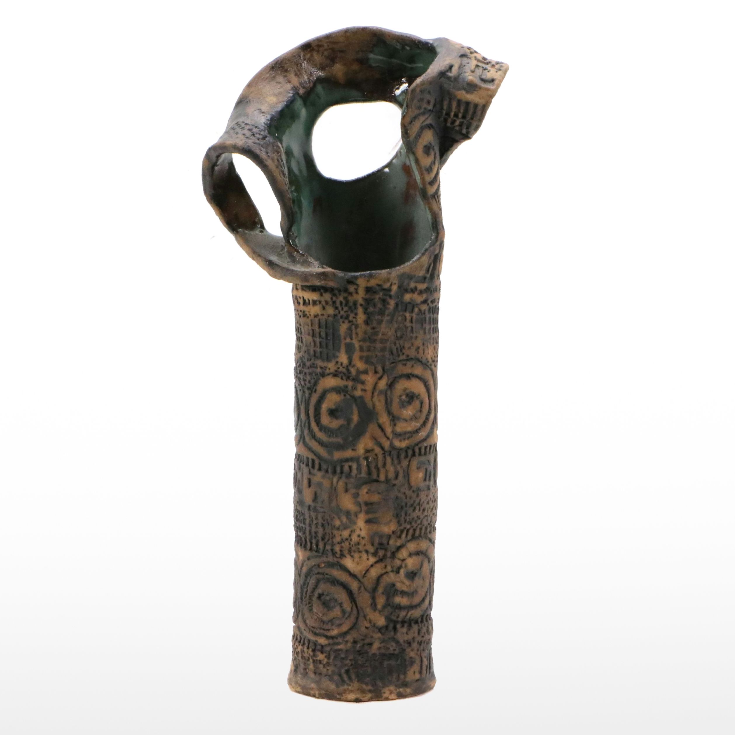 Earthenware Organically Shaped Vase, Late 20th/Early 21st Century