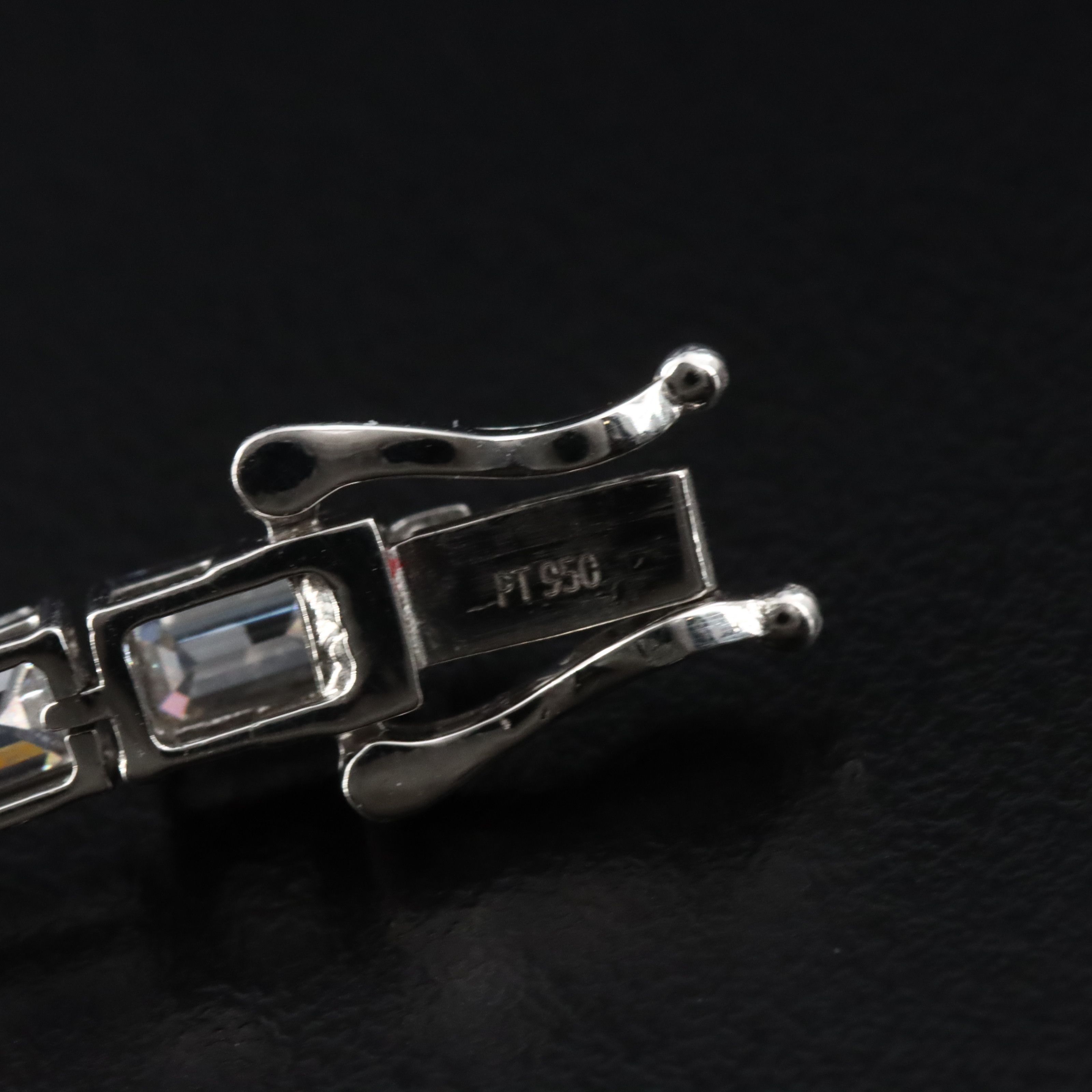 Platinum 14.75 CTW Lab Grown Diamond Line Bracelet