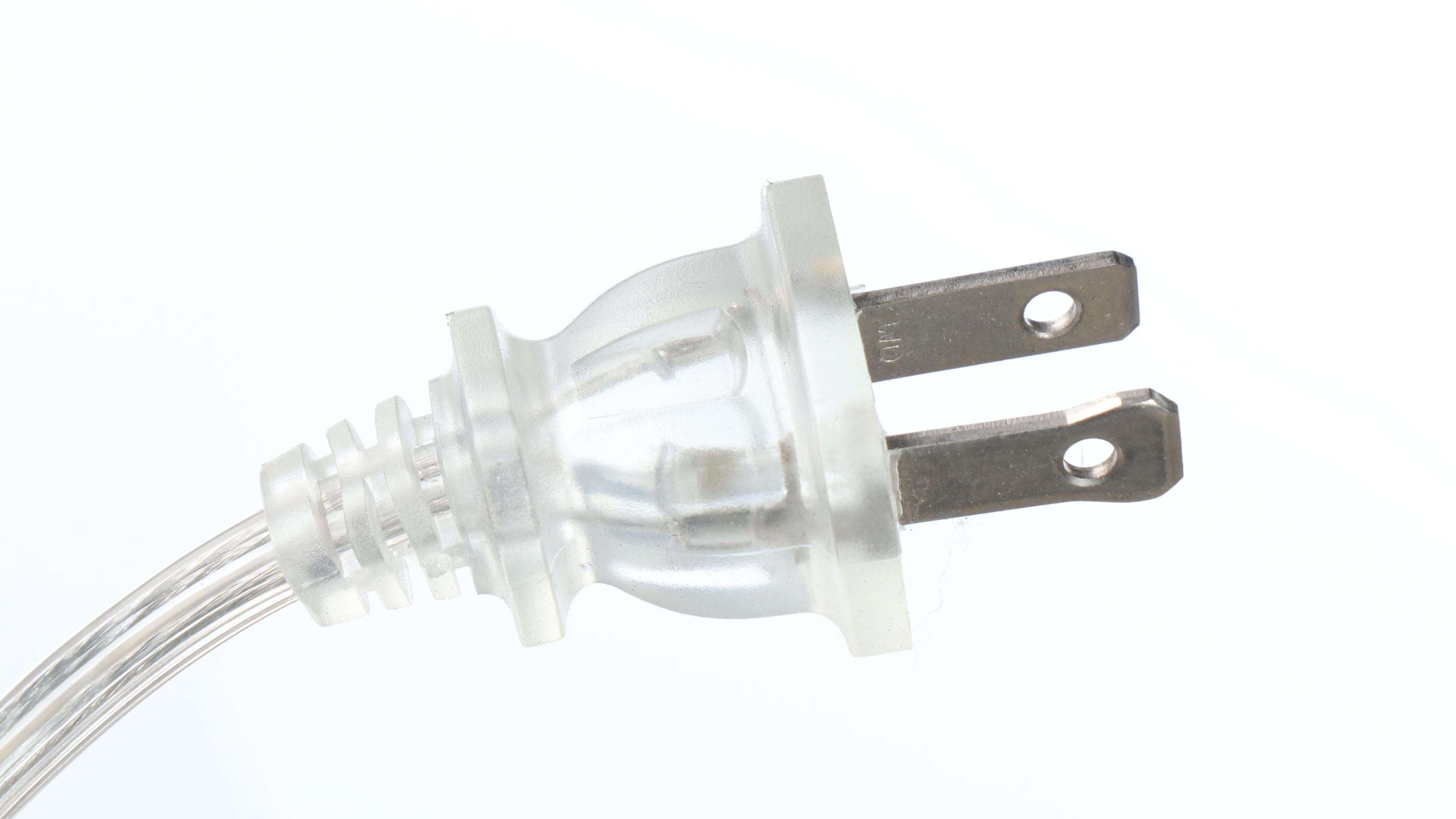 Mid Century Modern Style Wood Side Table with Attached Lamp