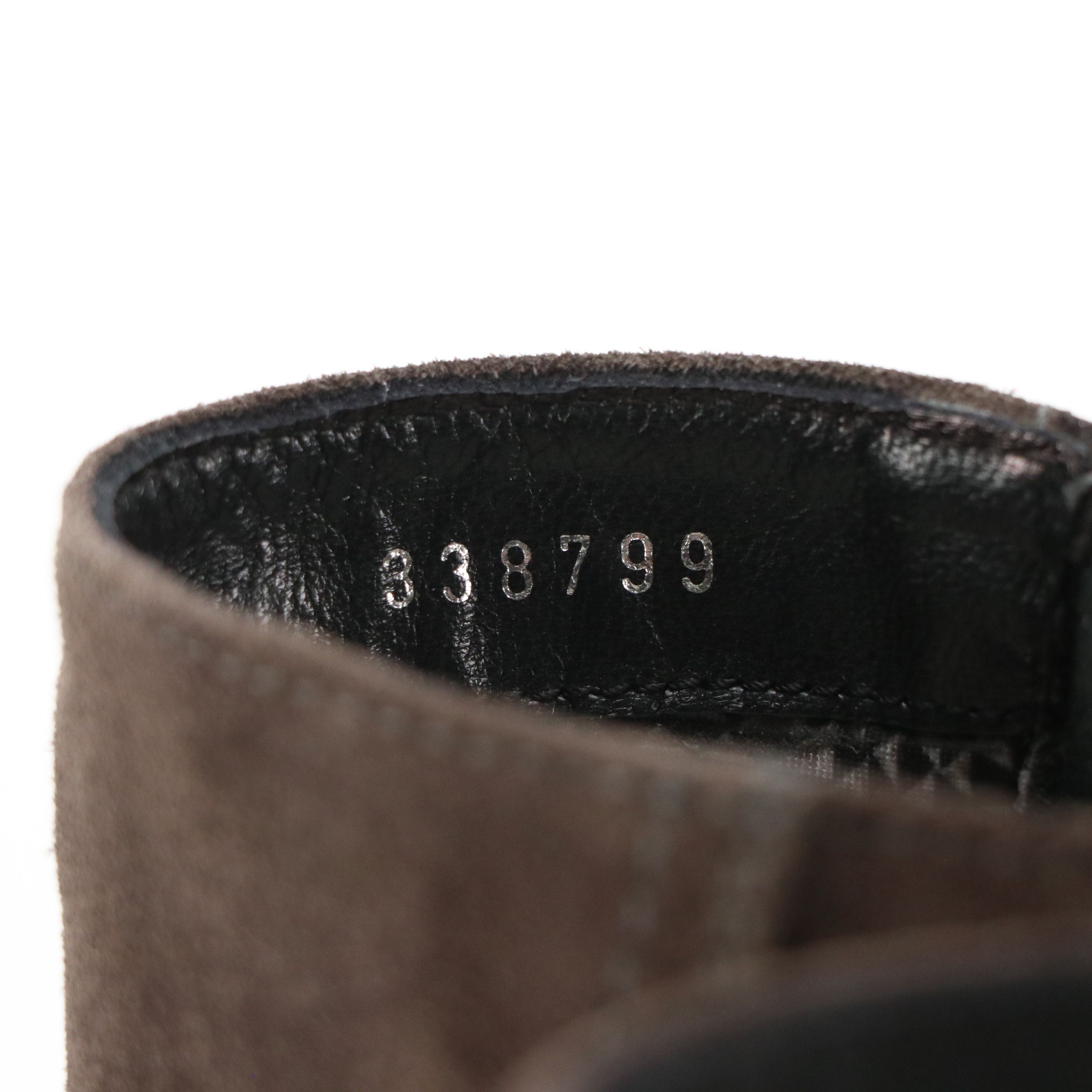 Aquatalia Ilenia Heeled Ankle Boots in Grey Weatherproof Suede, With Box