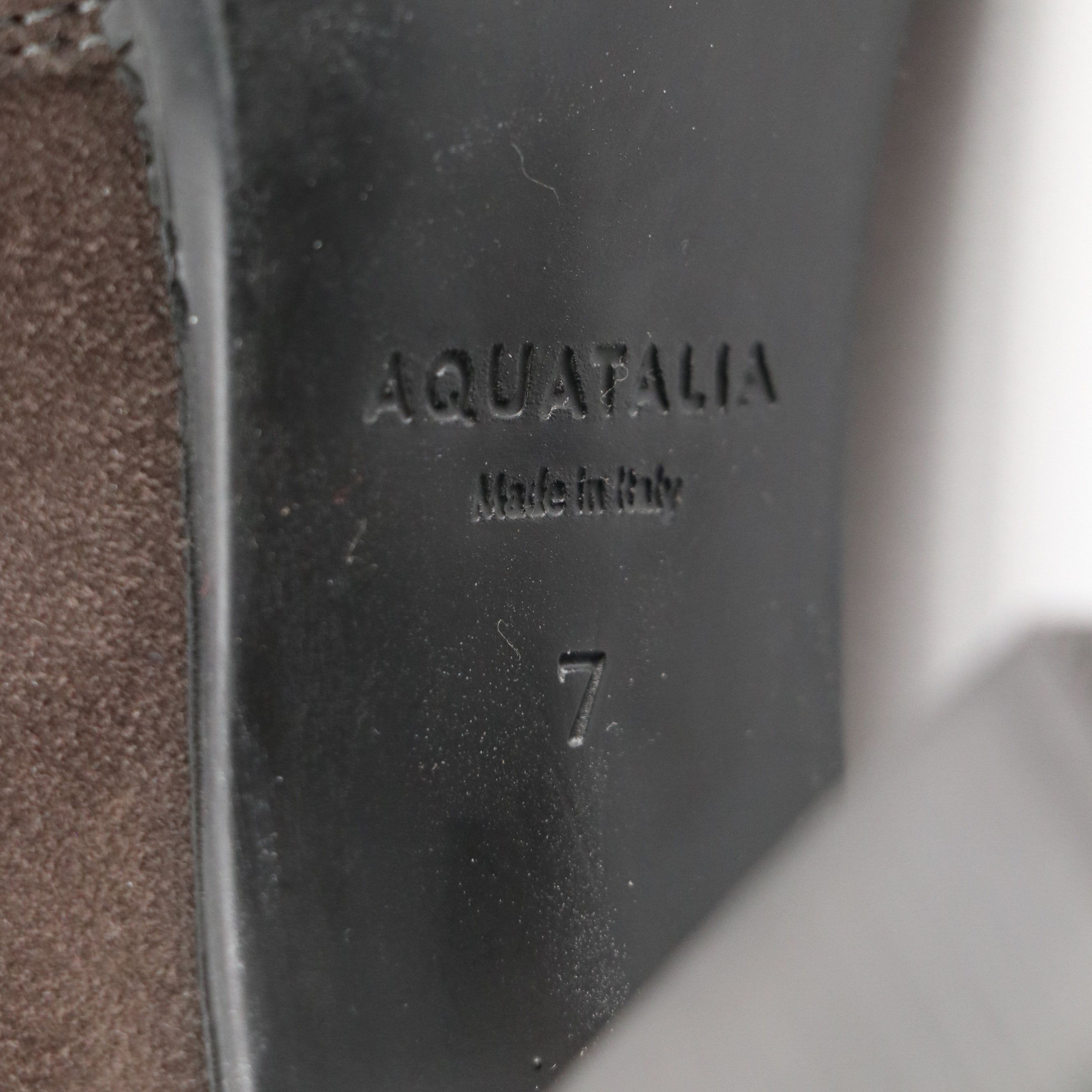 Aquatalia Ilenia Heeled Ankle Boots in Grey Weatherproof Suede, With Box