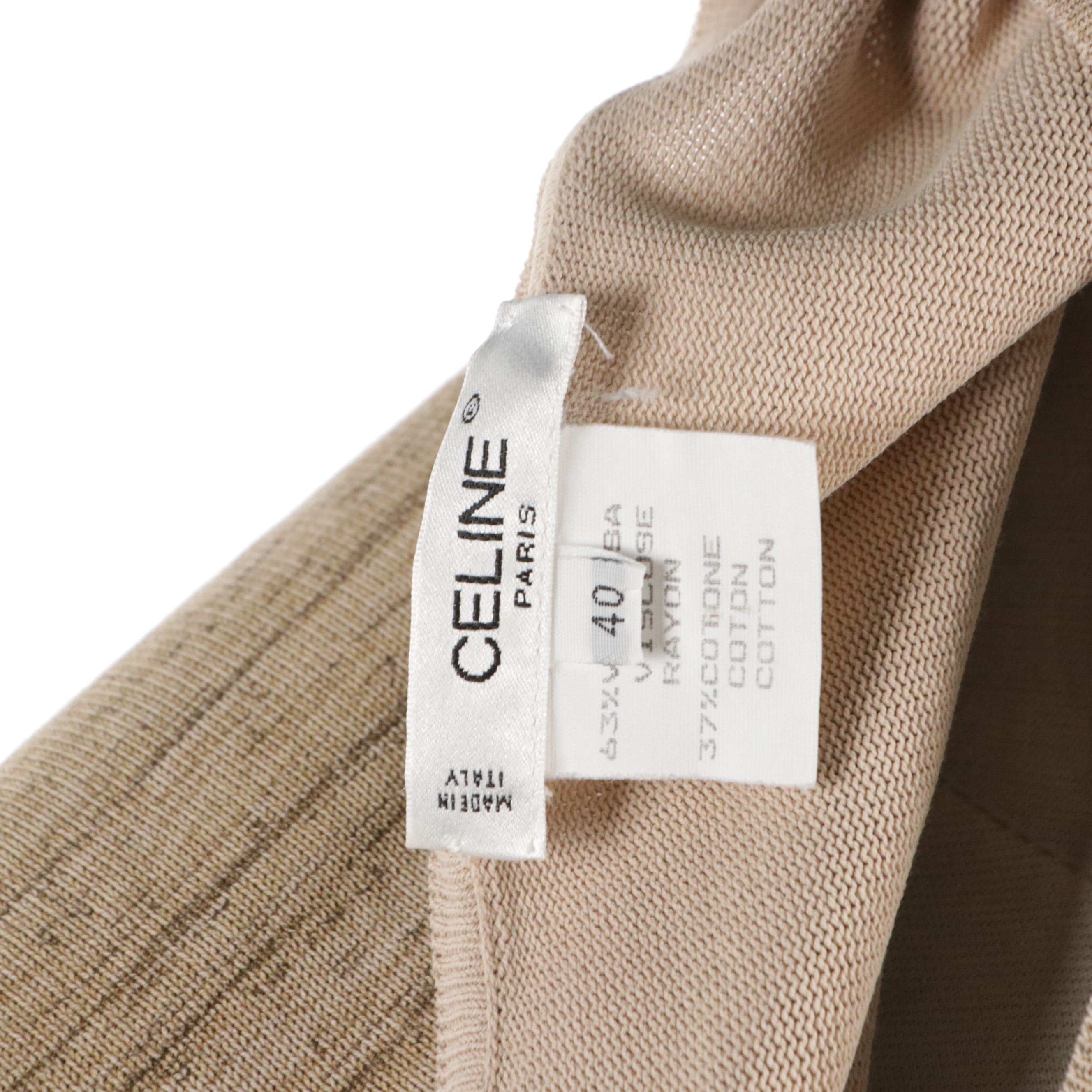 Celine Knit Short Sleeve Top in Heathered Beige Rayon Blend