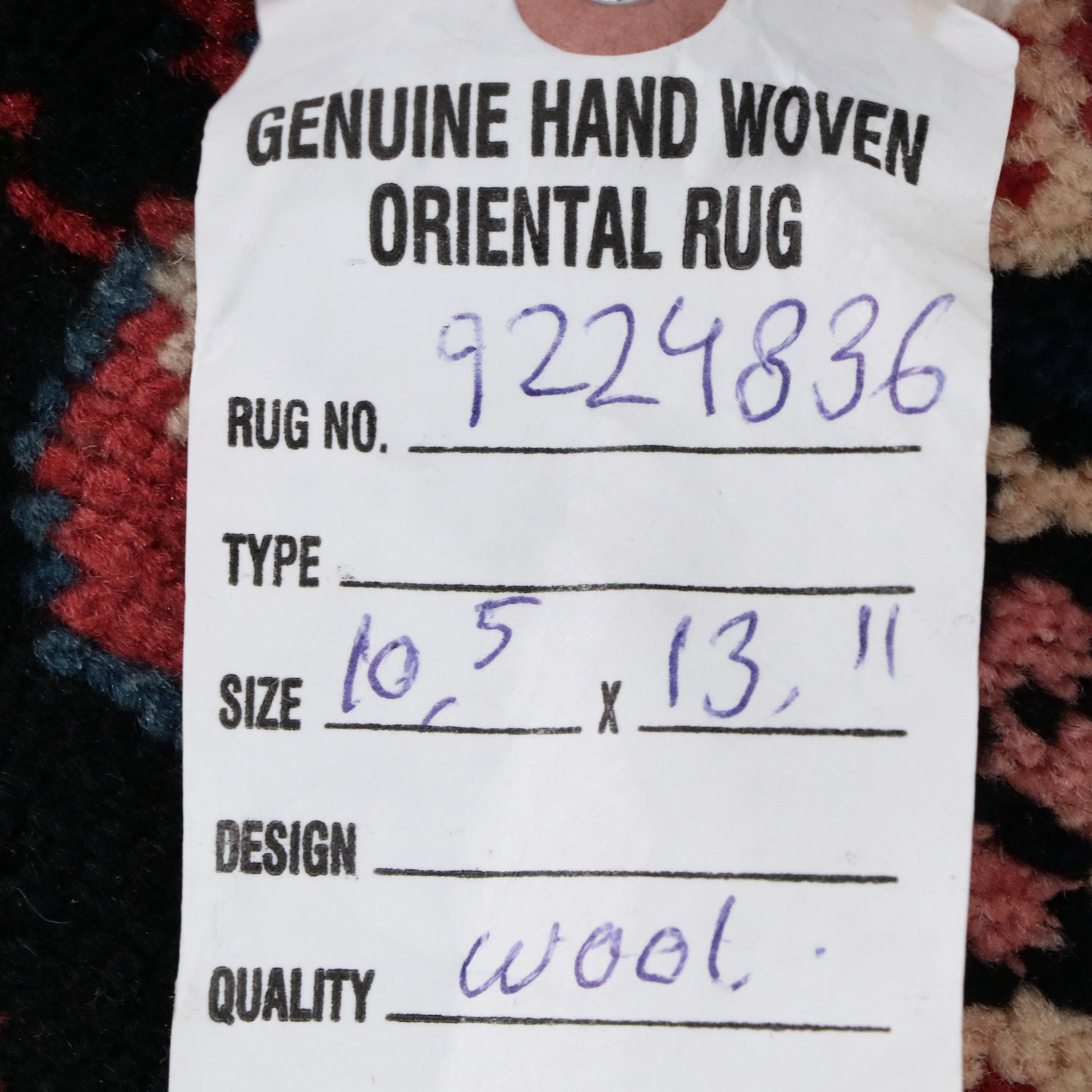 10'5 x 13'10 Hand-Knotted Persian Kerman Room-Sized Rug