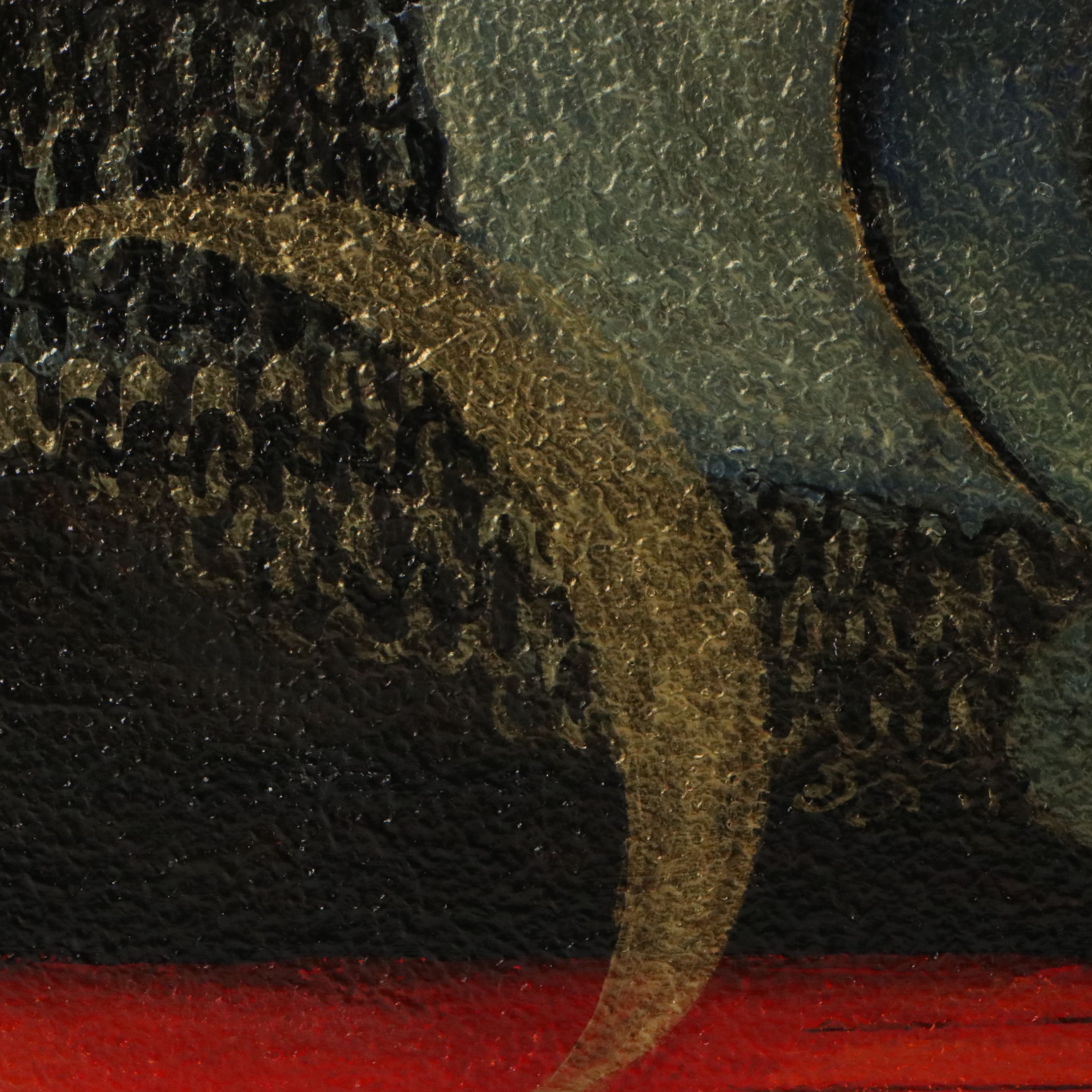 Vibha Singh Pichwai Style Acrylic Painting "Duality," 2013