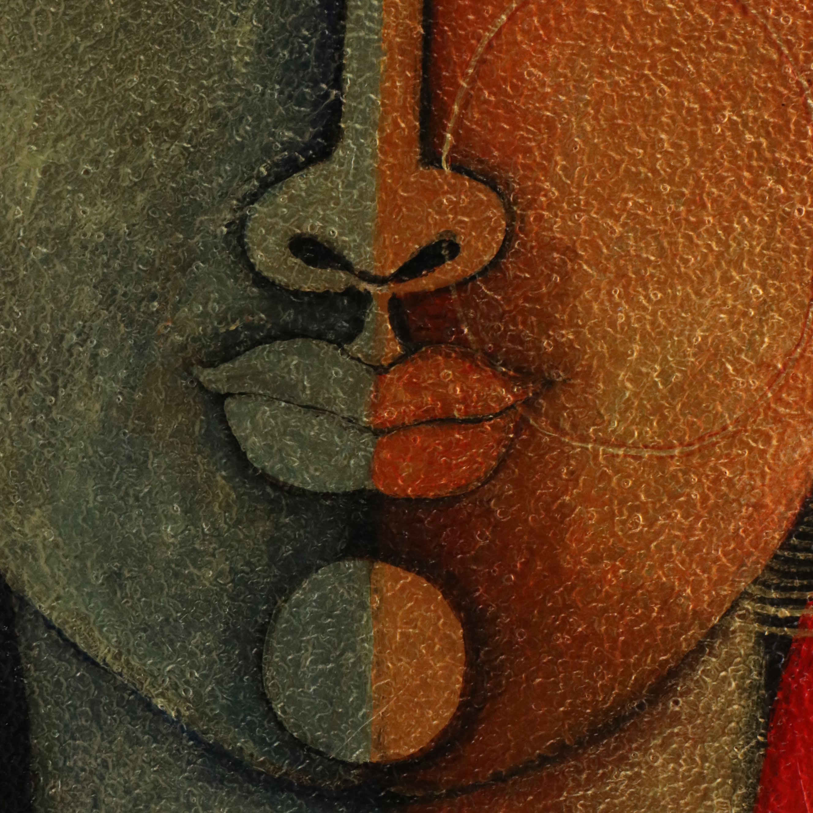 Vibha Singh Pichwai Style Acrylic Painting "Duality," 2013